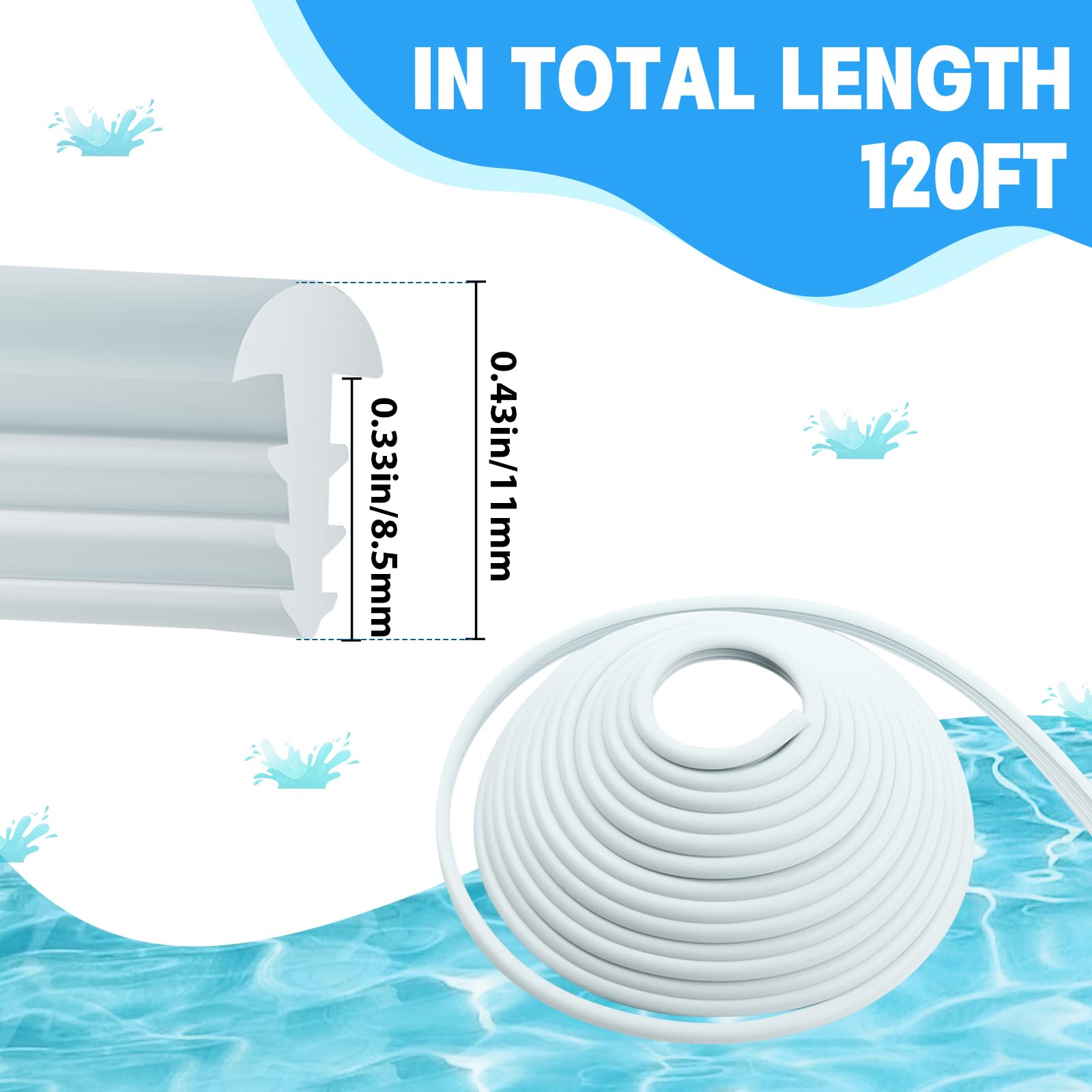 Showingo Verrou De Revêtement De Piscine En Forme De T Pour