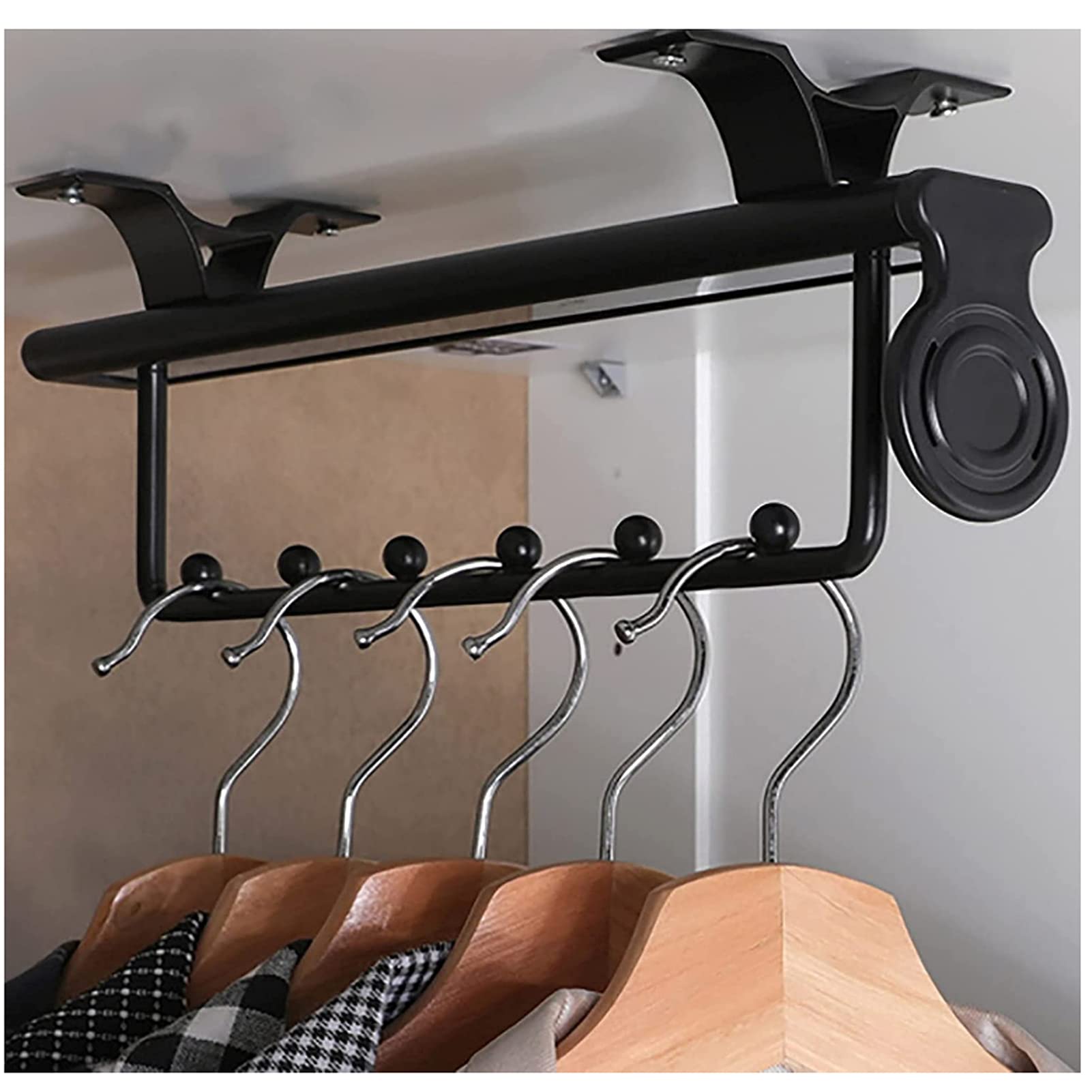 Ausziehbare Kleiderstange Für Schrank & Waschraum - Silber, Einfach Zu Montieren