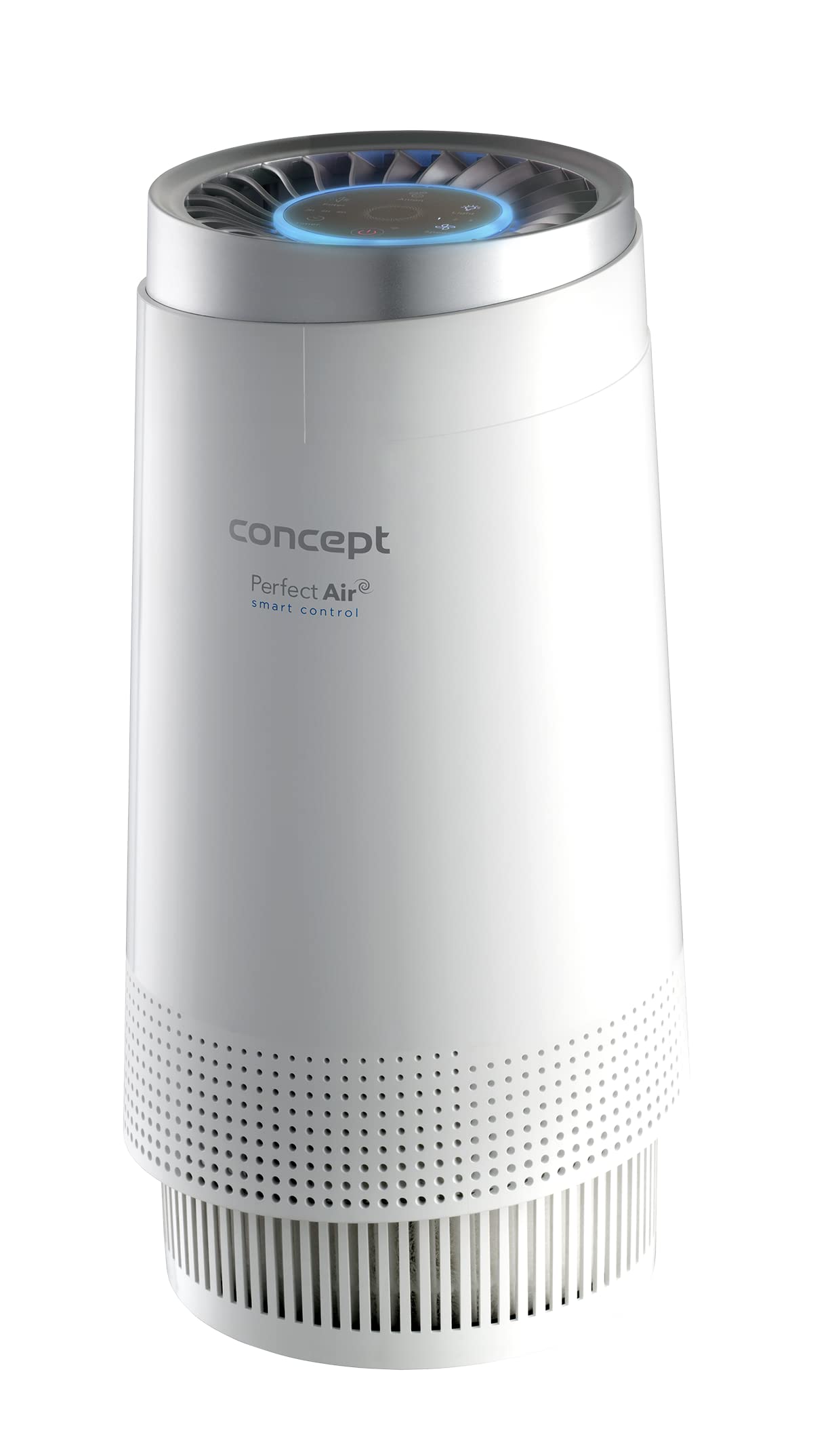 Concept Perfect Air Smart CA1010 - Purificatore d'aria con tre livelli di filtro dell'aria HEPA-13, filtro a carbone, ionizzatore, circolazione dell'aria: 130 m³/h, adatto per ambienti fino a 20 m²