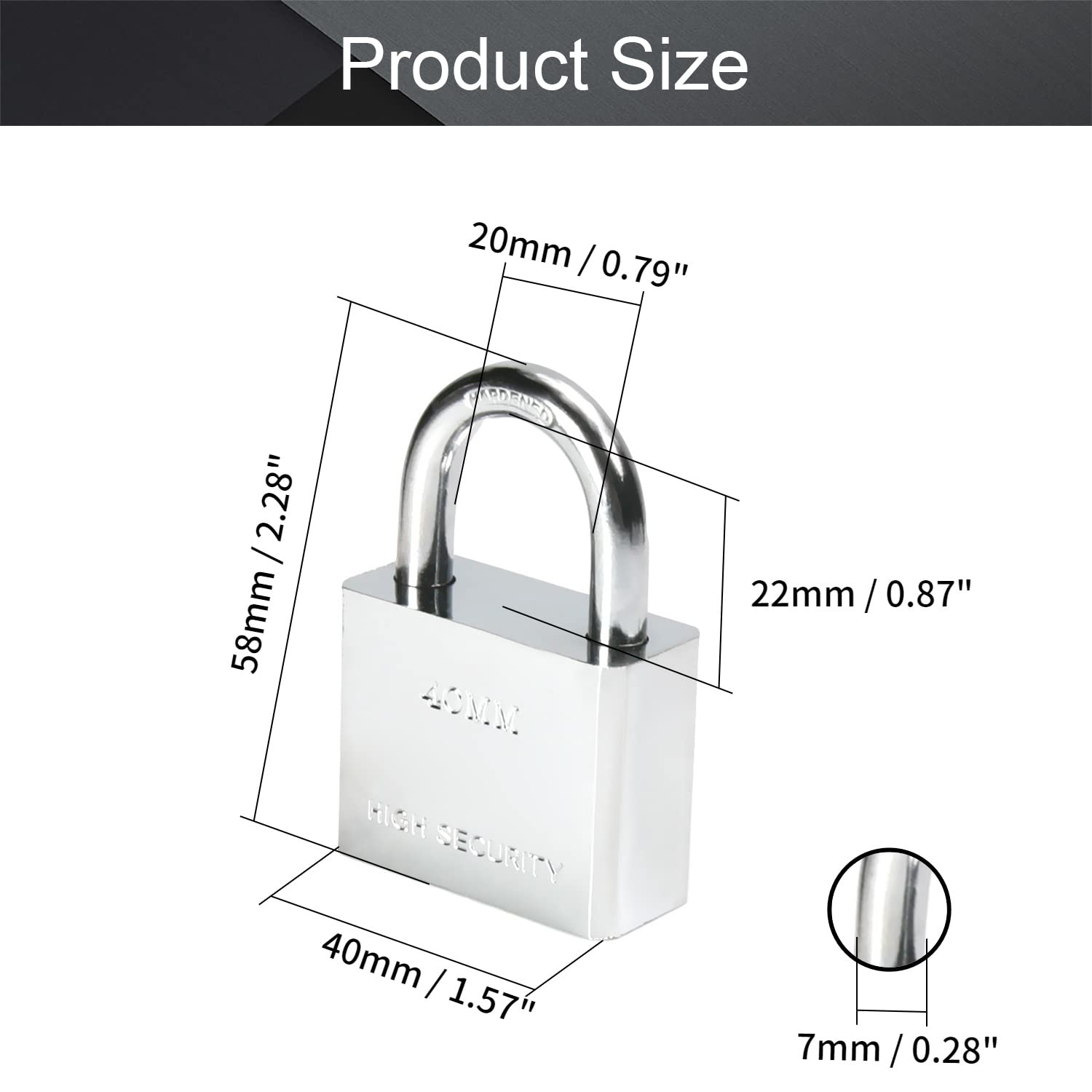 Lucchetti Laminati Master Lock 3KA-0356 – Confezione Da 6, Uso Commerciale, Larghezza 40mm, Chiave Con Codice 0356 - 4