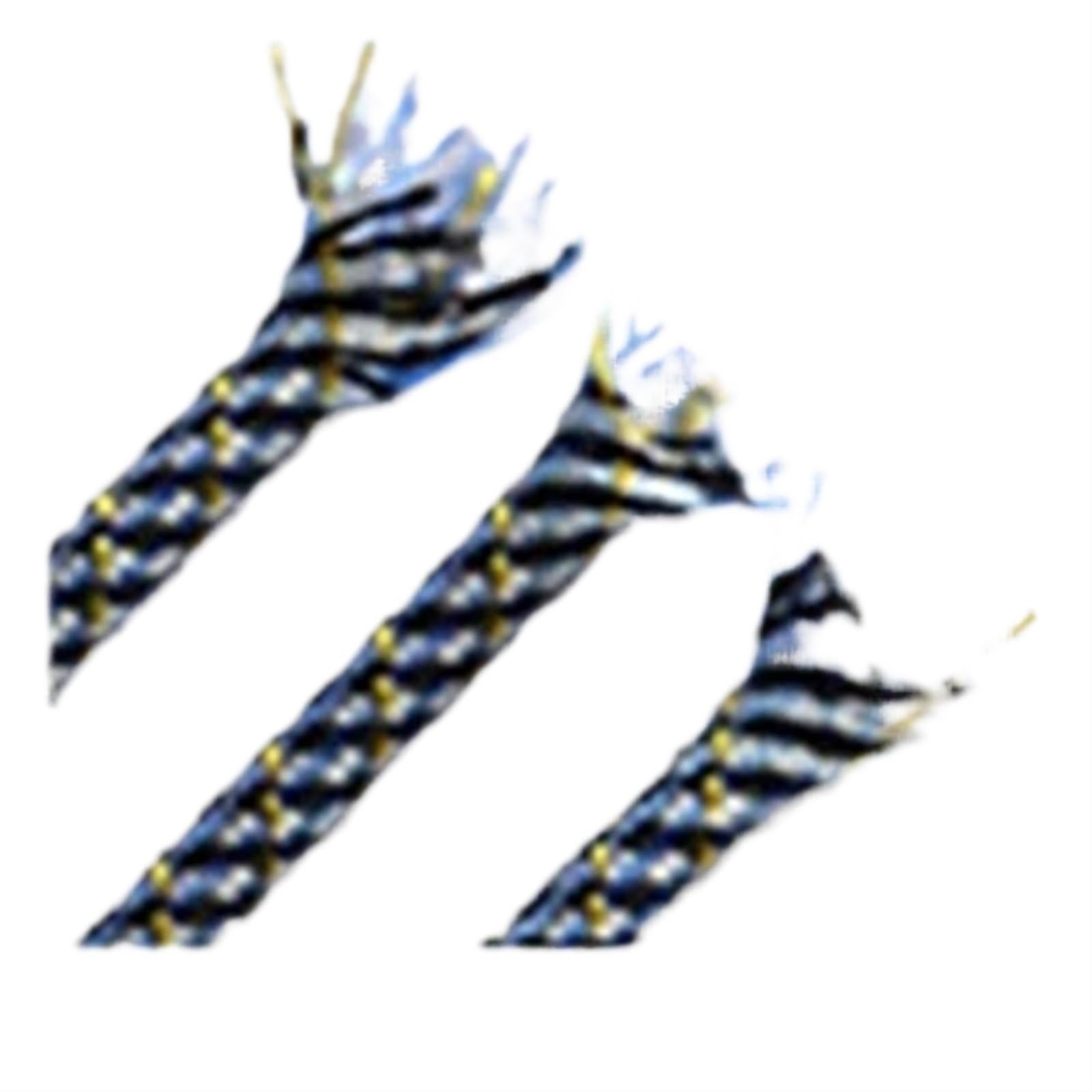 Cable ordenado Manga Cable Protector...(Black Yellow White,4MM5 Meters)