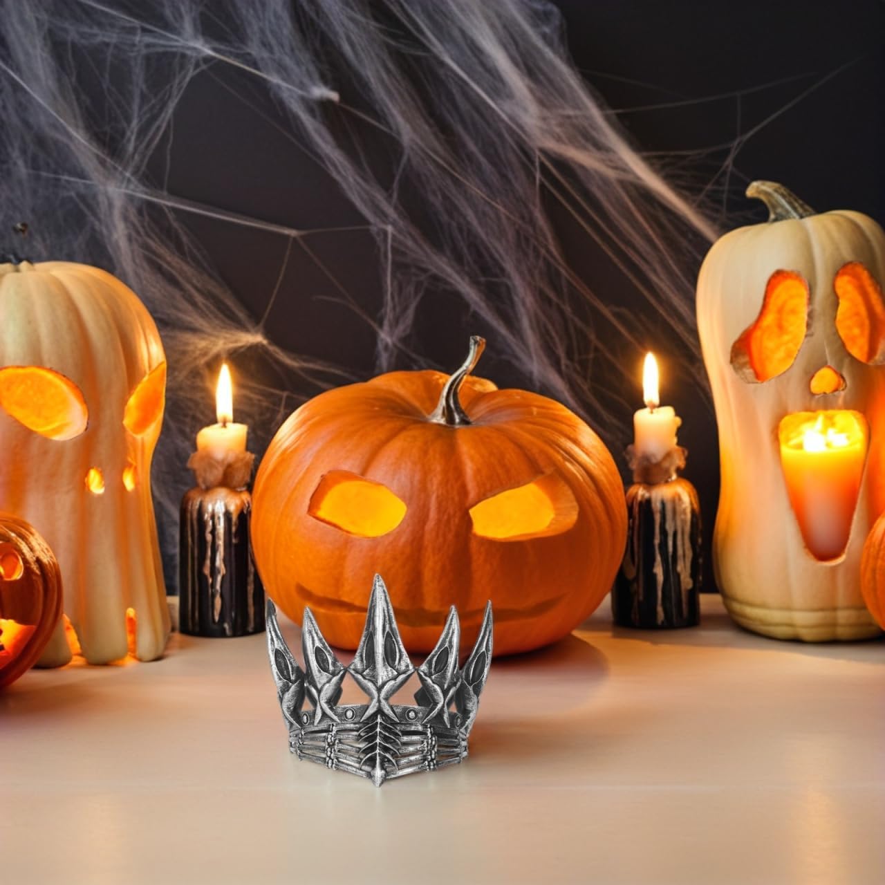 Tiara Couronne Dorée Couronne Halo FRCOLOR - Fer Doré 22x20cm Pour Mariage, Halloween Et Cosplay Serre Tete Jour De L An