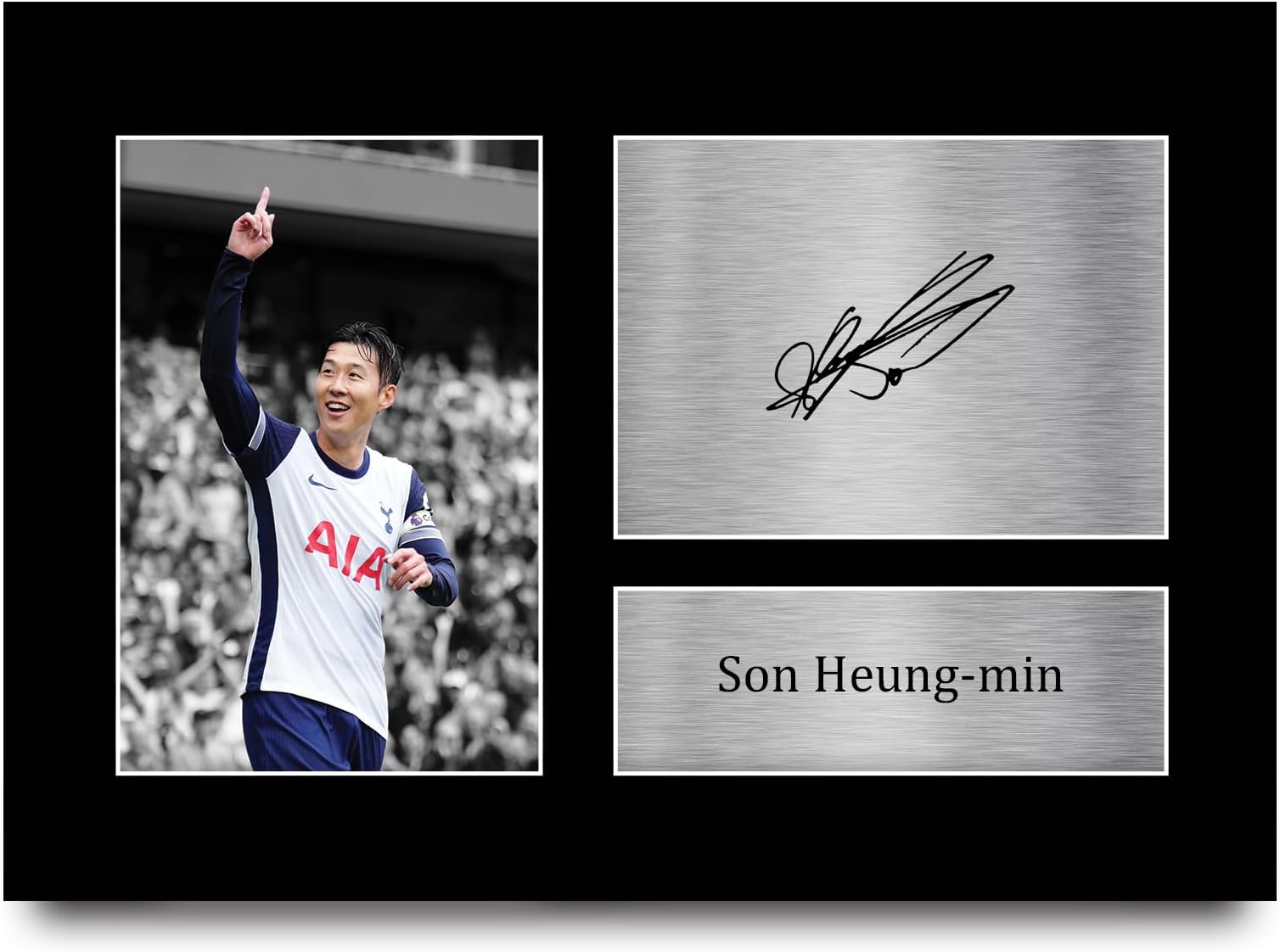 HWC Trading Son Heung-Min Gift Signed A4 Printed Autograph Tottenham Hotspurs Gifts Photo Display