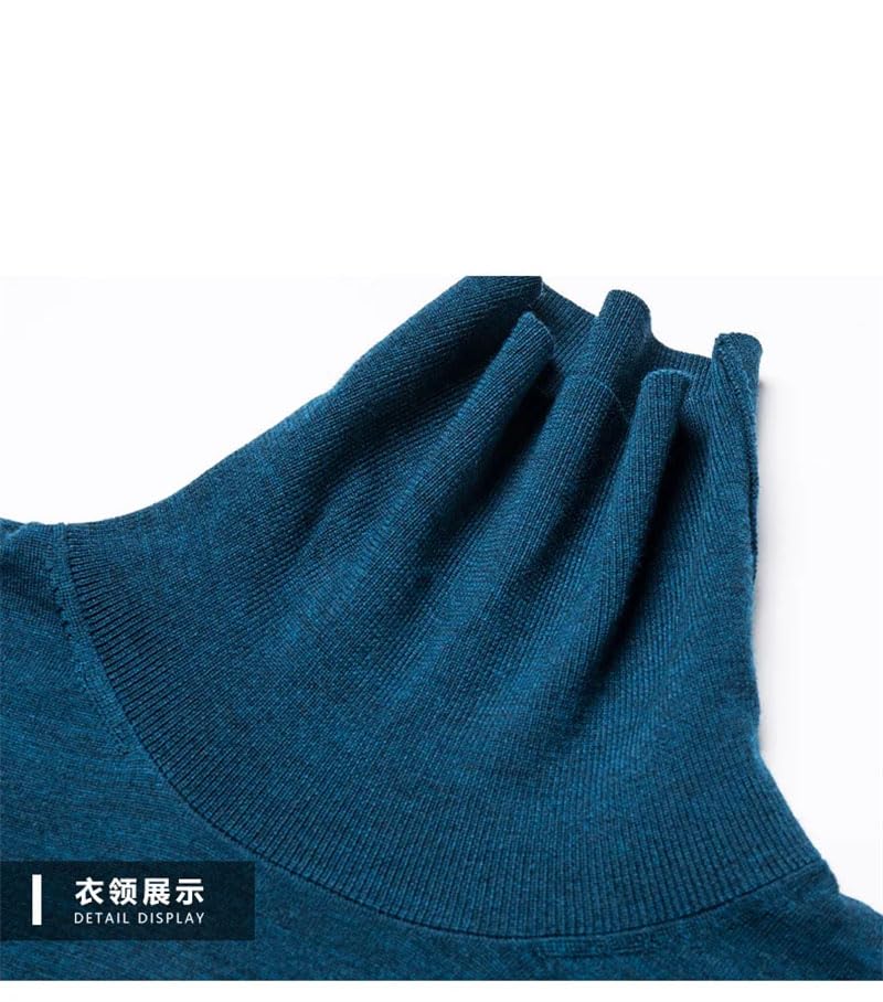 Men's Thin Long Sleeve Knitted Sweater Solid Warm Casual Business Pullover Jumper2