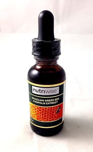 NutriWise Apoyo inmunológico brasileño del extracto de propóleo de la abeja verde 1.0 fl oz