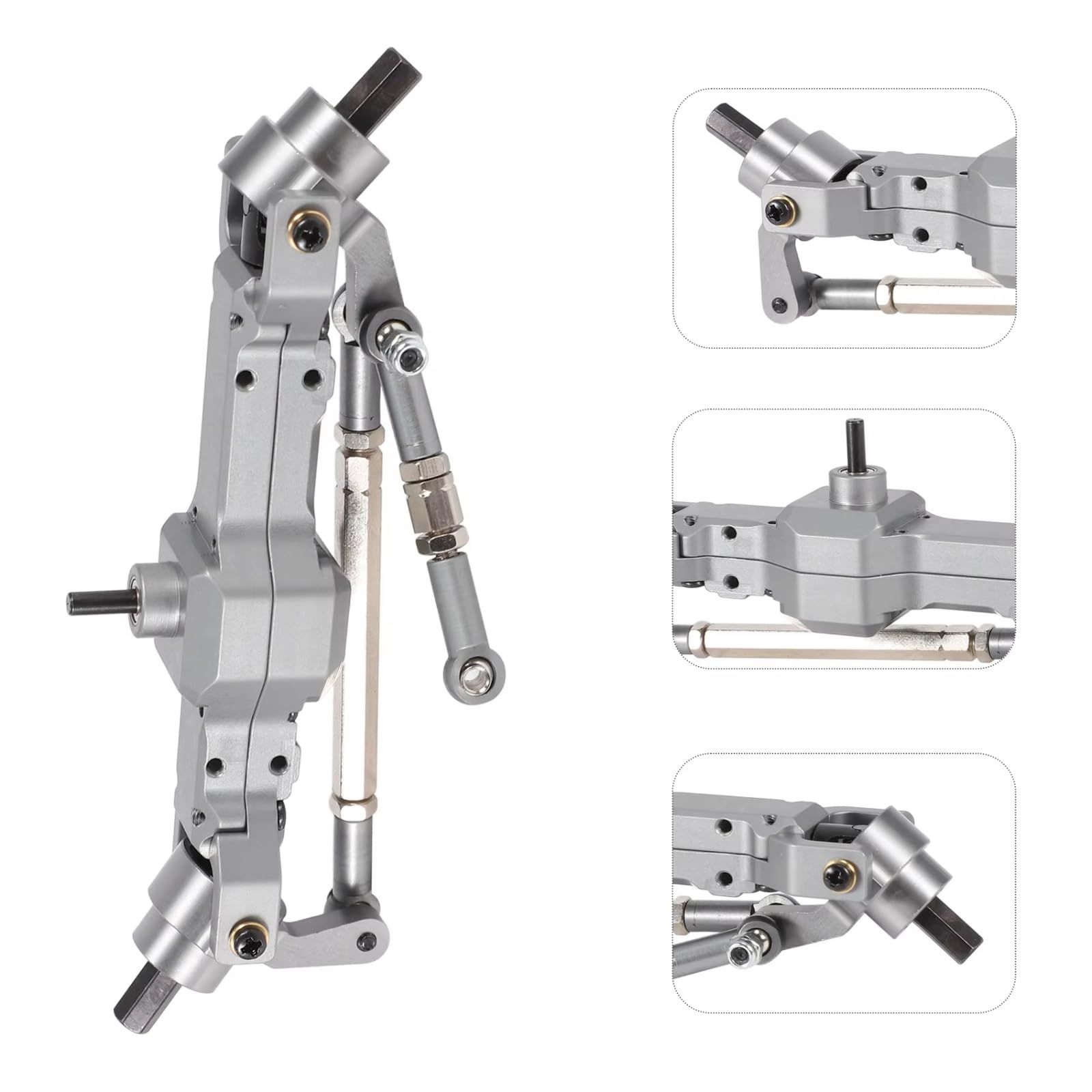 Compatibile Con WPL C14 C24 C34 C44 B14 B24 1/16 RC Truck Car Parti Di Aggiornamento Accessori Ponte Anteriore Posteriore In Metallo Scatola Del Cambio Accessori