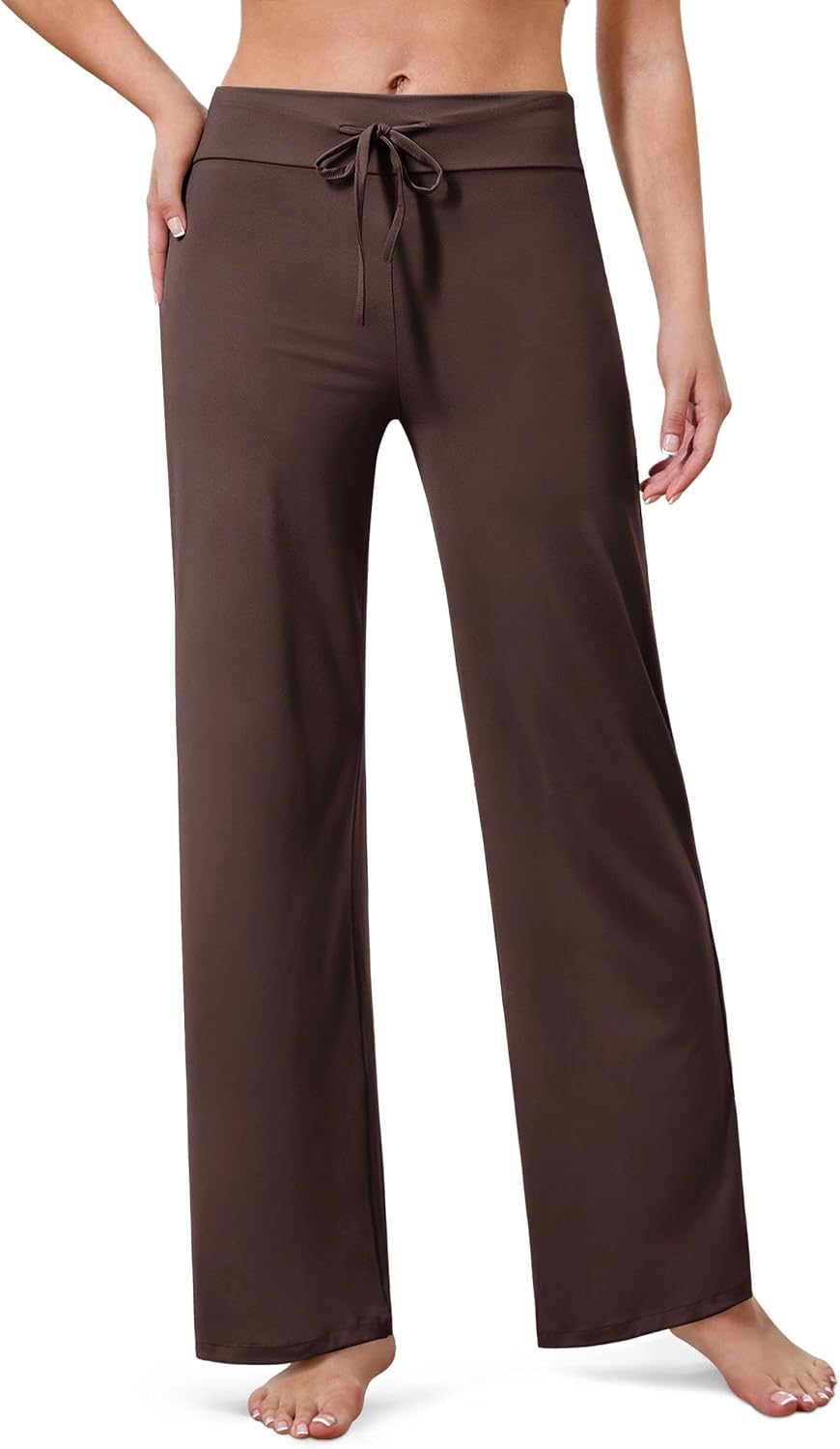 VALANDY Creamlush Wide Leg Pants Woman Drawstring Pajamas Lounge Pants Loose Comfy Sleepwear Casual Yoga - Image 2