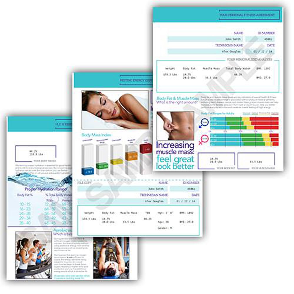 Health o meter IPO-ATH Illustrated Printout Stationary-Athletic