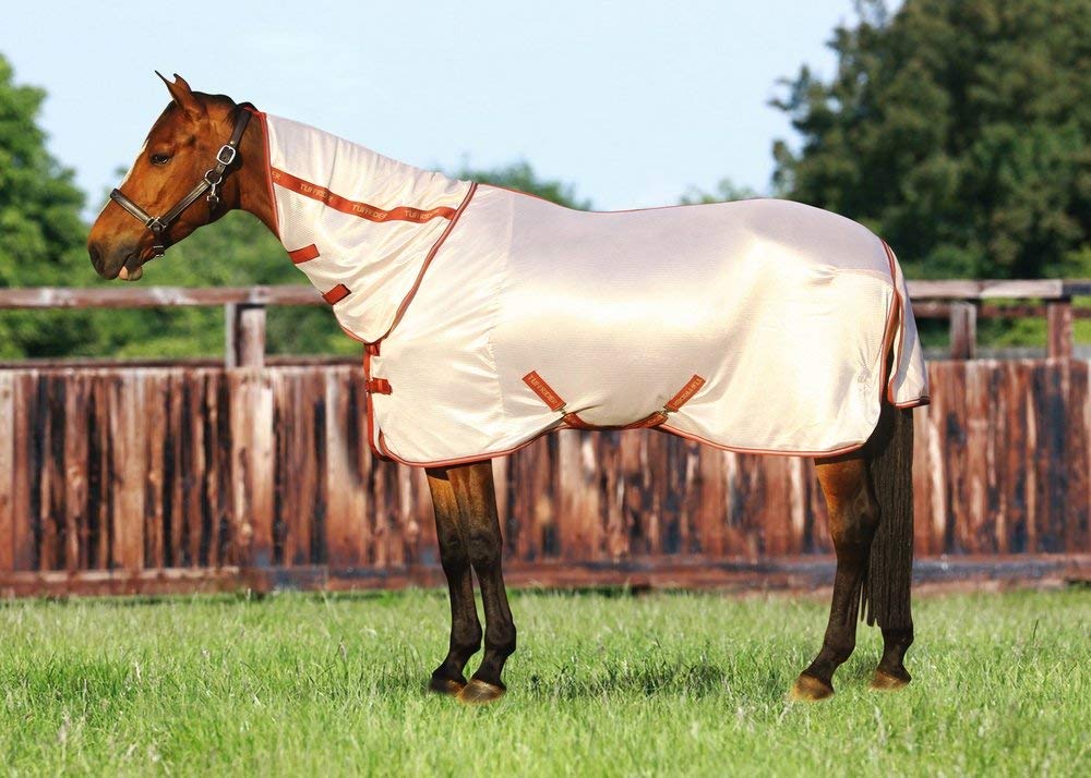 TuffRider Sport Mesh Combo Neck Fly Sheet - Frosted Almond - 72