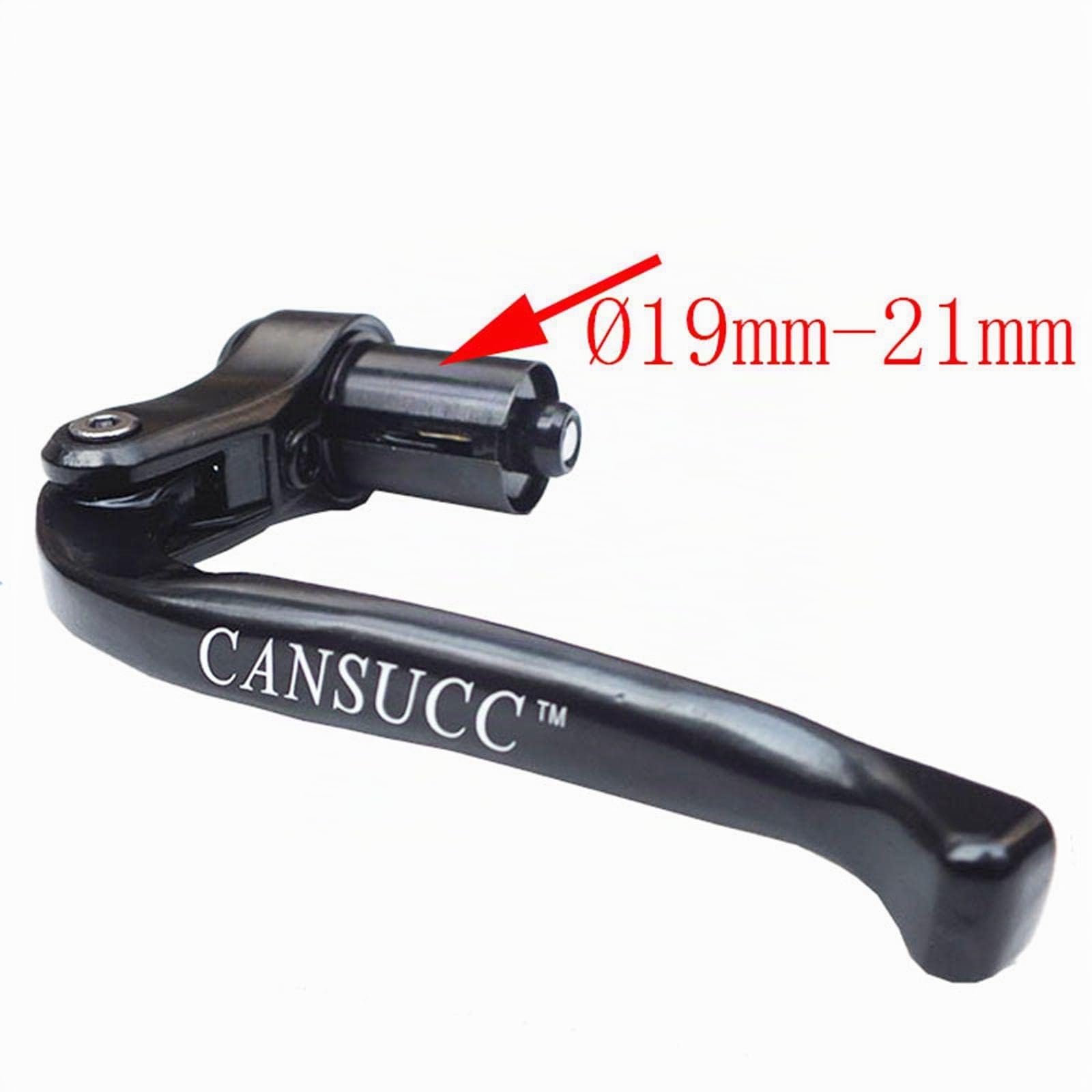 Perfeclan 2X Fahrradbremshebel-Set, Bar End TT Lenkerbremsen Aluminiumlegierung Zubehör, Schwarz Lenker für MTB Triathlon Faltrad