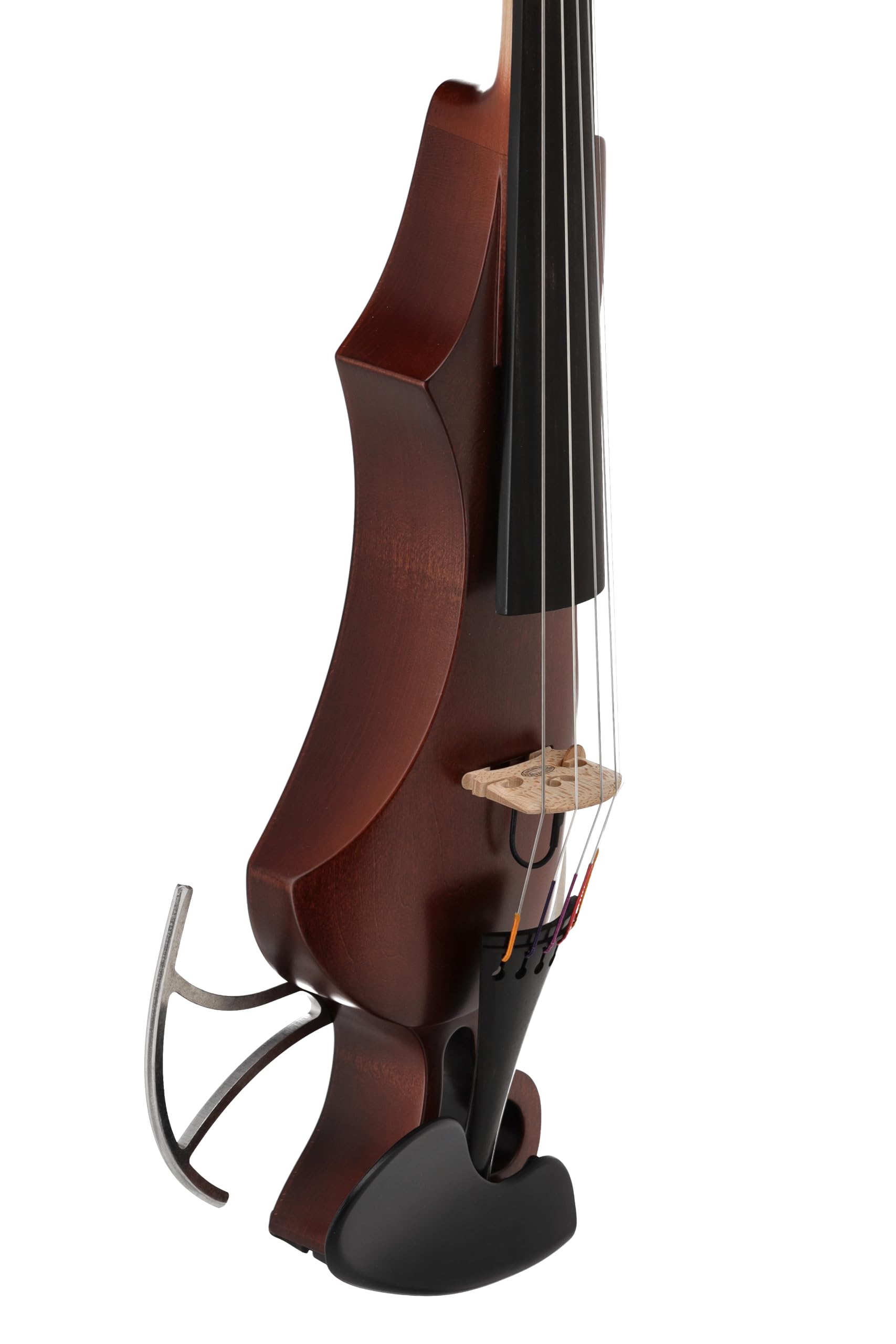 Violino elettrico GEWA, violino elettronico, Novita 3.0 rosso-marrone con adattatore per poggiaspalla, 5 corde