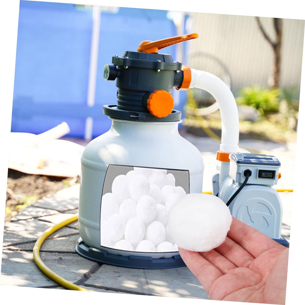 Yardenfun Filtro Sfere per Acquario e Piscina Materiale Filtrante Sostituibile Leggero e Resistente Media Filtrante Domestica ad Alta Affidabilità per Pulizia Efficiente di Acqua e Vasche