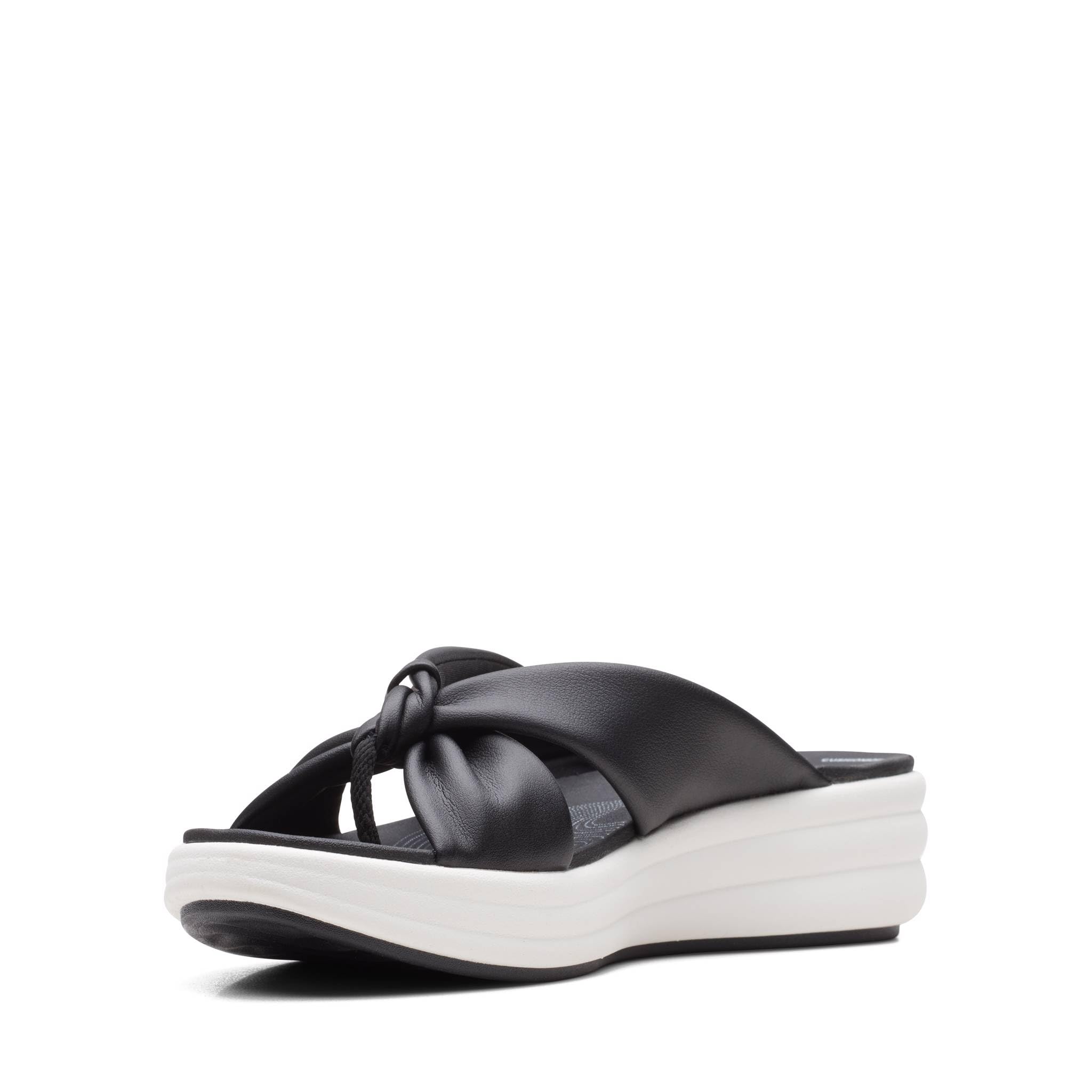 Clarks Women's Drift Ave Flat Sandals, black, 37 EU Schmal