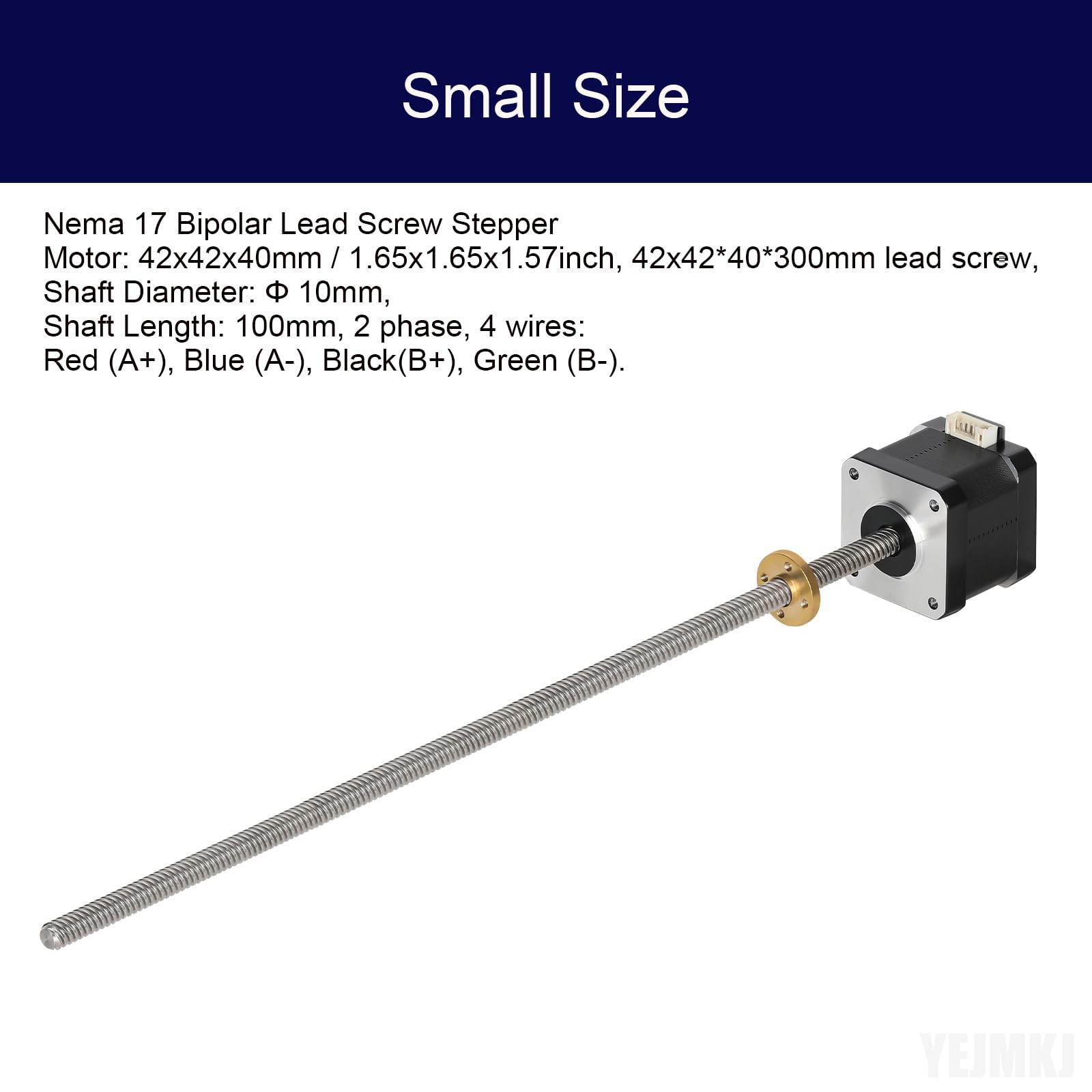 Nema17 Stepper Motor 2-Phase 4-Wire NEMA 17 300mm T8 Lead 8mm Screw Motor | Thailand