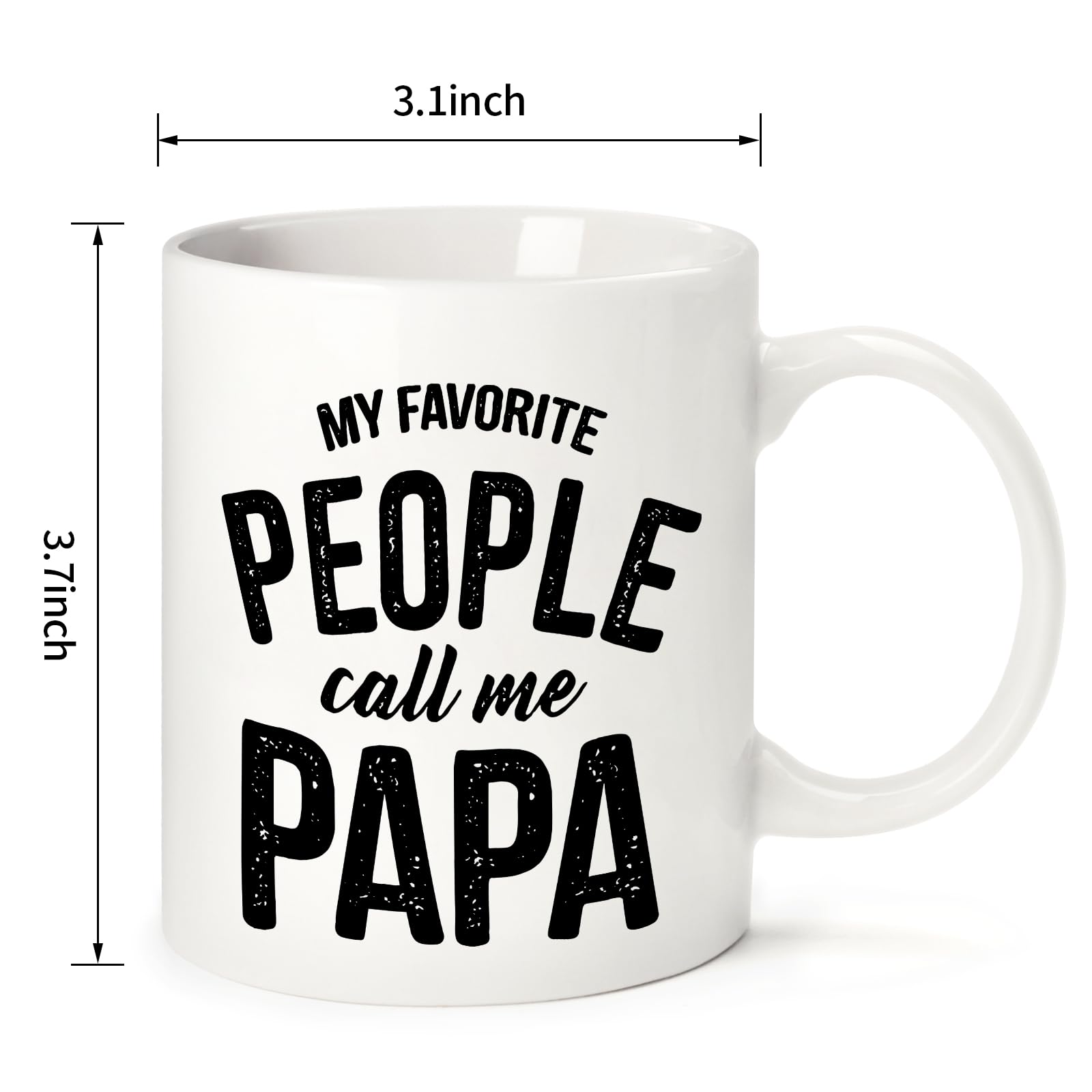 Ulrhpc Fathers Day Dad Gifts: 11 OZ Novelty Coffee Mug - Funny Gifts for Papa Dad Birthday Anniversary Retirement Christmas Presents for Him Husband
