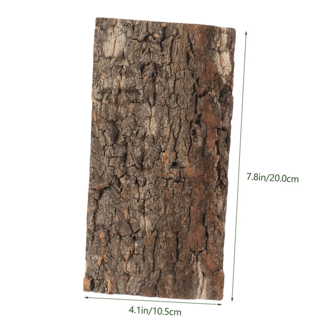 HOUDERCO 4Pcs Reptile Bark Decoration Natural Cork Background for Terrarium and Aquarium Lightweight Tank Decor for Betta Fish Turtle and Reptiles Safe Habitat Enhancement