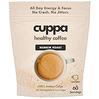Vista 7 de Cuppa Café instantáneo saludable con Ashwagandha y hongo melena de león para energía y concentración durante todo el día, sin choques, sin