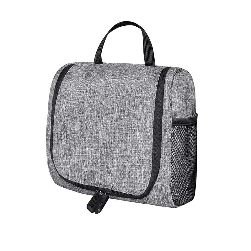 Image of Polyester Cosmetic Makeup Organizer Toiletry Bag for Women & Men | Color Grey | Pack of 01, Travel