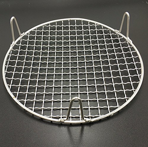 Turbokey Dia 11.6" Round Barbecue Grids Cross Wire Footed Steaming Stainless Steel Cooling Rack With 2" Height Legs Multi-Purpose Grill Wire Rack For Airfryer Instant Pot/Pressure Cooker (295Mm/11.6") #TOP4