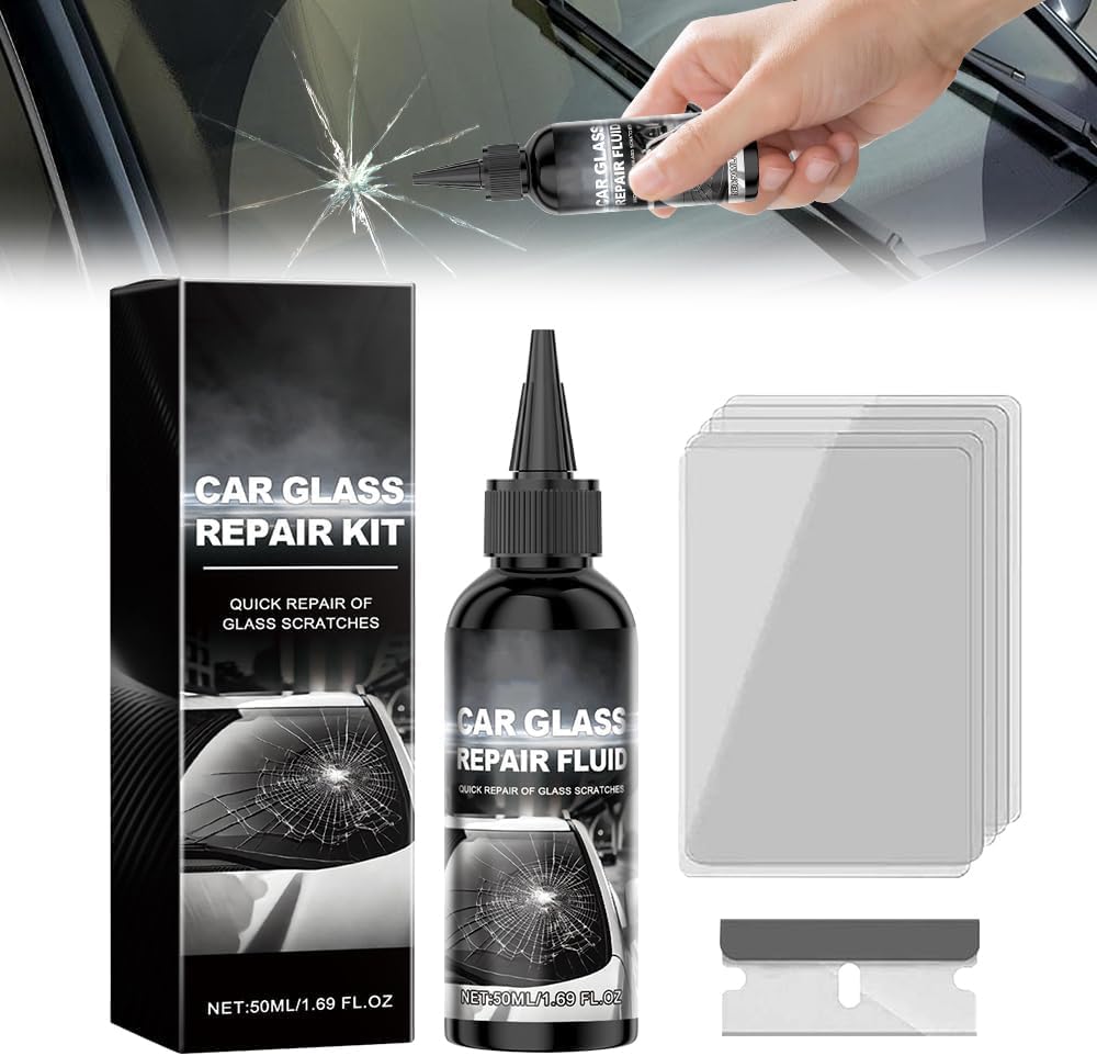 2026 Upgrade Car Windshield Crack Repair Kit, Windshield Repair Kit Car Glass Repair Kit for Cracks and Chips, Glass Scratch Repair Liquid, Chips Cracks — view 4