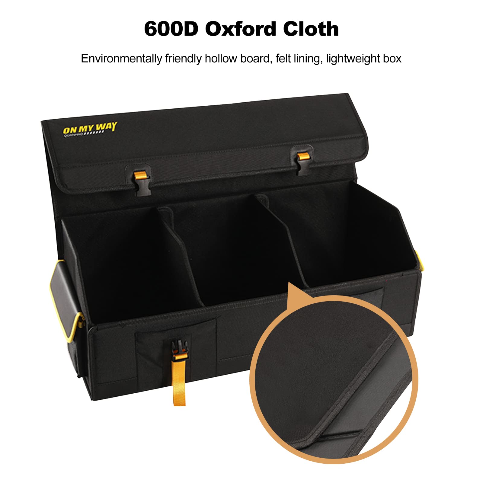 Sac Organisateur De Coffre De Voiture Ergocar - 70L Avec Poches - Pliable