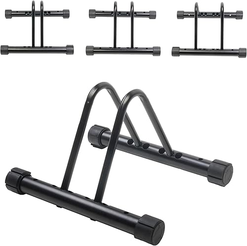 Soporte de bicicleta para bicicletas de montaña y carretera, soporte ajustable para bicicletas de bicicleta para interiores y exteriores, resistente
