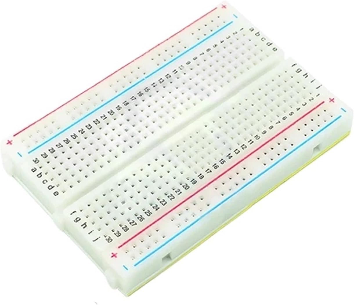 400 Tie Points Solderless PCB Breadboard Mini Test Protoboard Bread Board with 65pcs Jumper(Without Package)