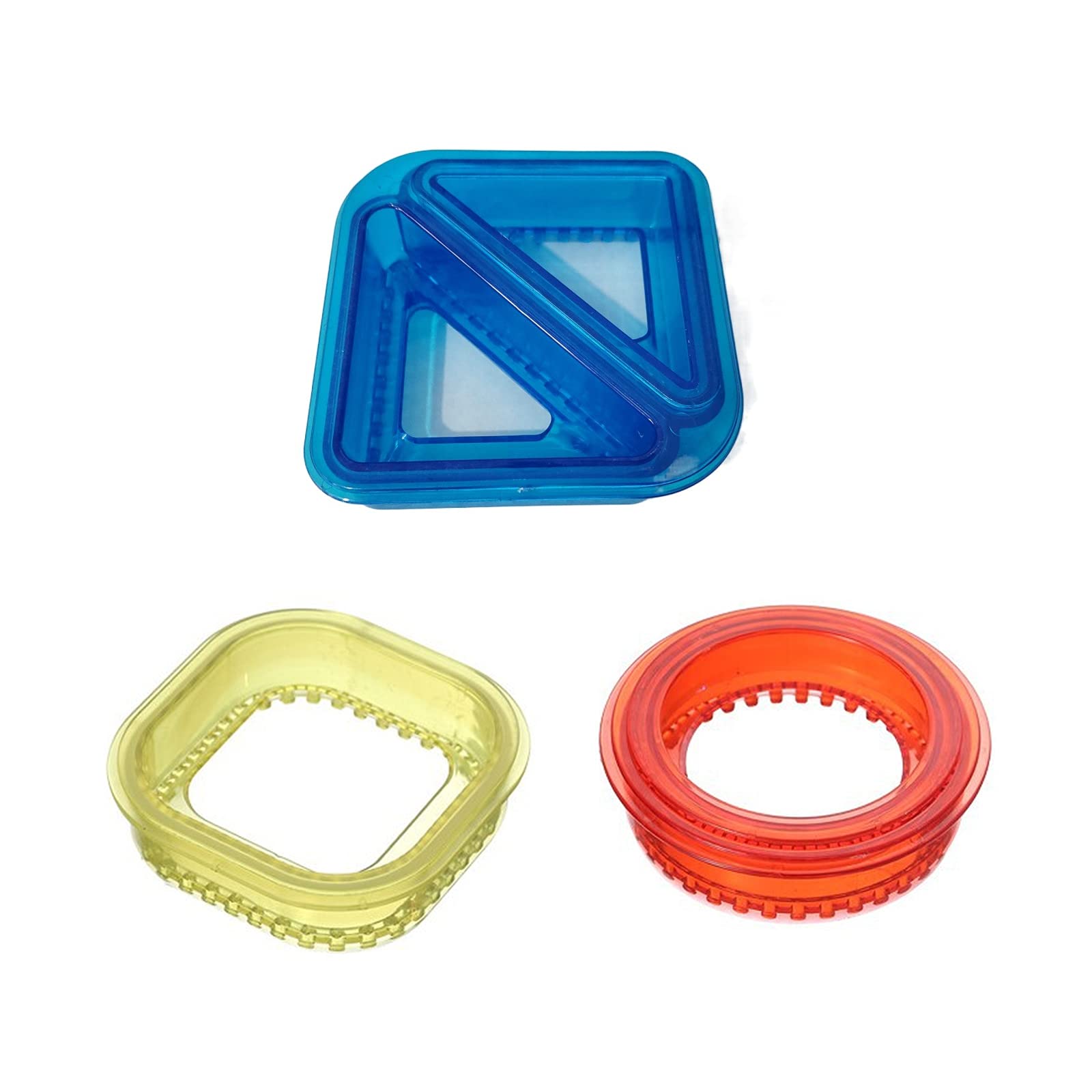 Cute Sets of Sandwich Cutter and Sealer Bread Sandwich Decruster Pancake Maker DIY Cookie Cutters for Kids Bento Box (3 PCS)