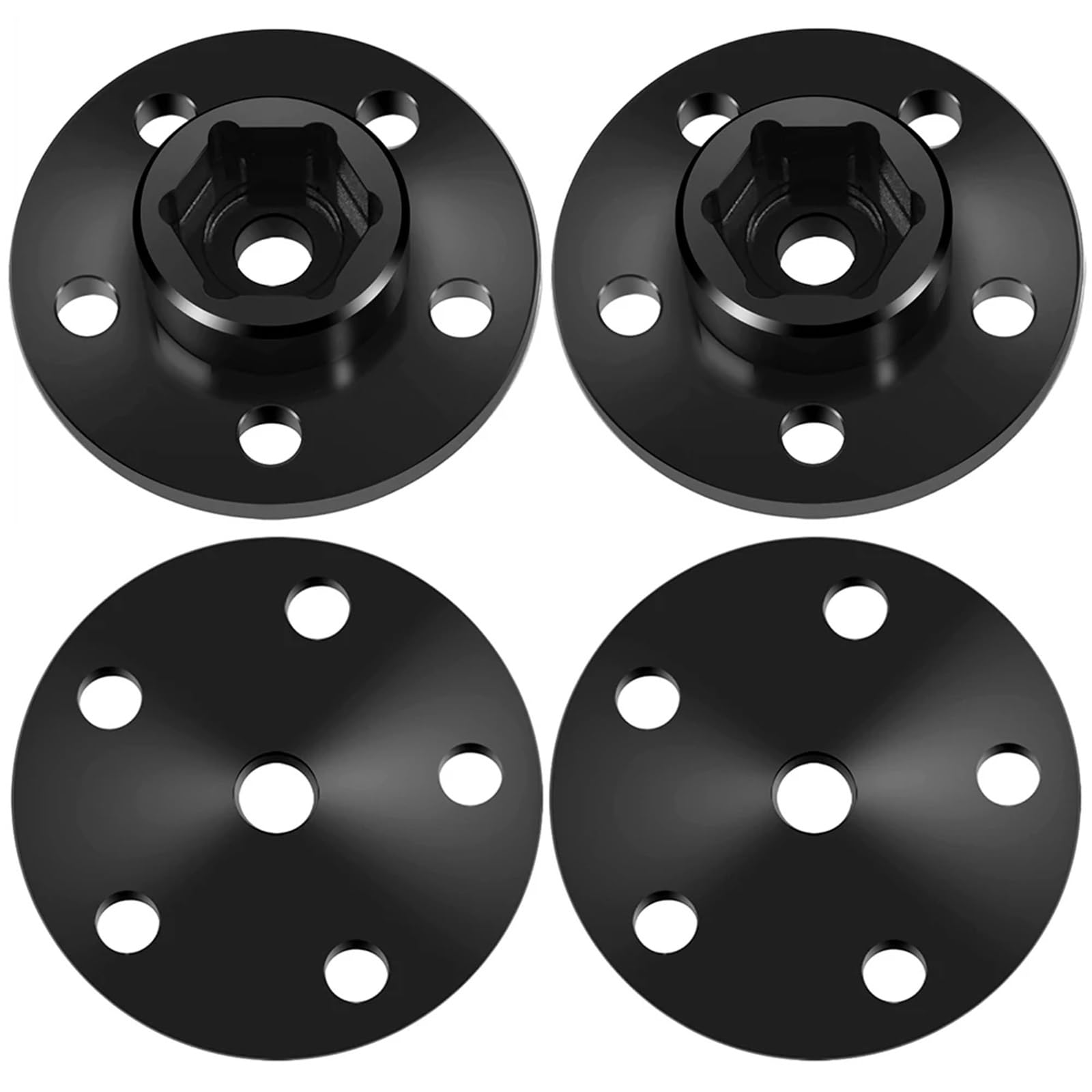Per Tamiya Per Clod Buster 4X4X4 1/10 Monster Truck 4 Pezzi In Lega Di Alluminio 12mm Adattatori Per Mozzo Esagonale Ruota Parti Aggiornamento Ricambi Modellini RC