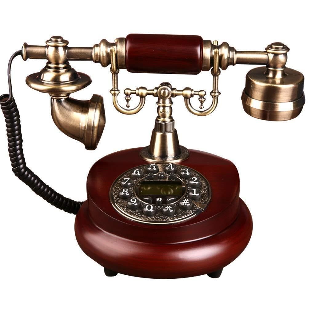 Klasyczny Telefon Stacjonarny W Stylu Retro – Telefon Z Przyciskami I Kablem – Dekoracyjny Telefon W Stylu Vintage Do Domu I Biura, Dostępny W Wielu Stylach