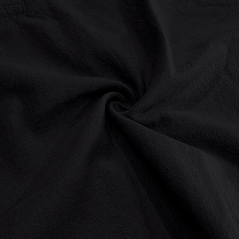 LIZALIG Men's Casual Linen Blend Shirt Short Sleeve Hooded Pullover 1/4 Button Henley Shirt for Vacation and Daily Wear - Image 6