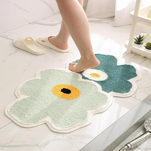 Alfombra de baño, antideslizante, para baño, microfibra súper suave y absorbente de agua, lavable a máquina, alfombras para suelo de baño, bañera y