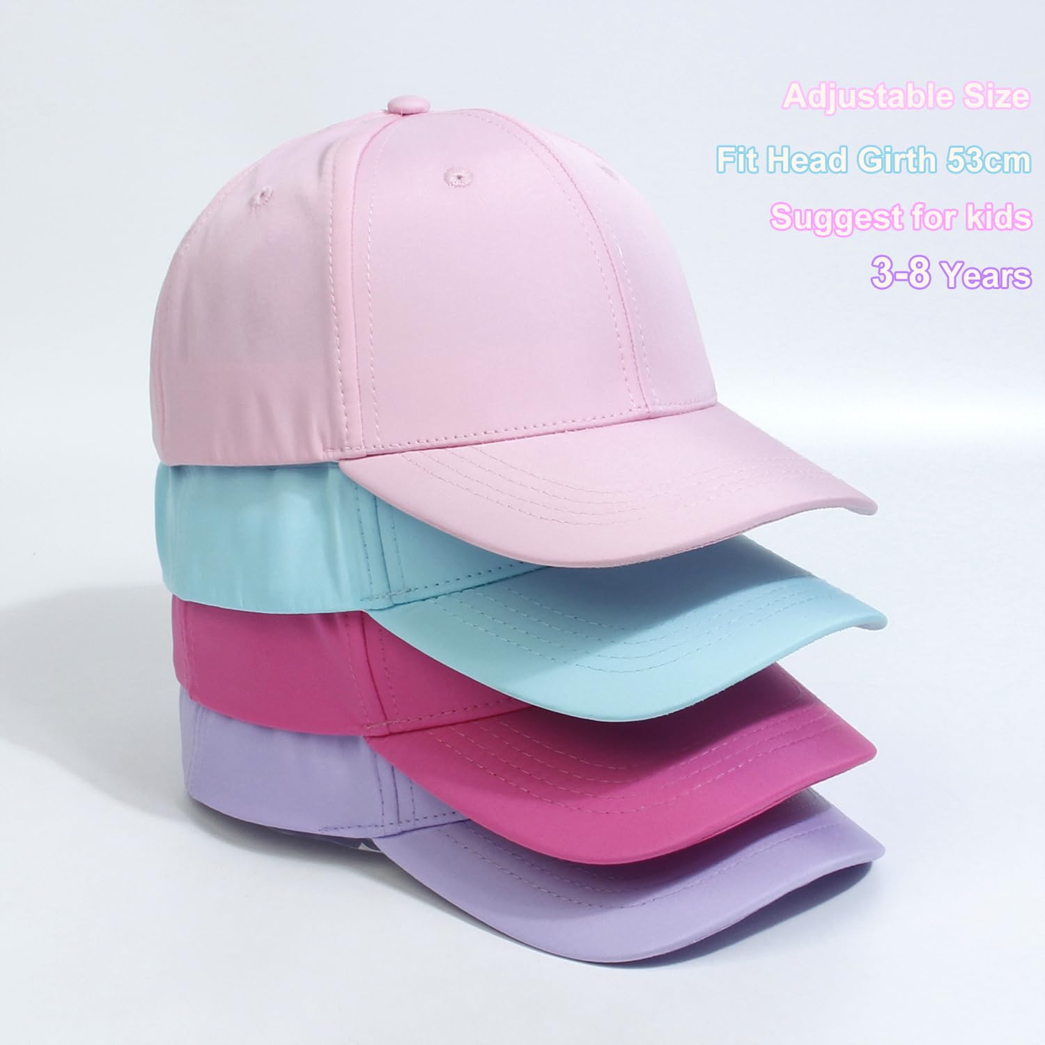 Gorra de béisbol para niños de 3 a 8 años, visera de golf, protección UV, gorra de verano, gorra de tenis, gorra de sol, visera UPF 50+