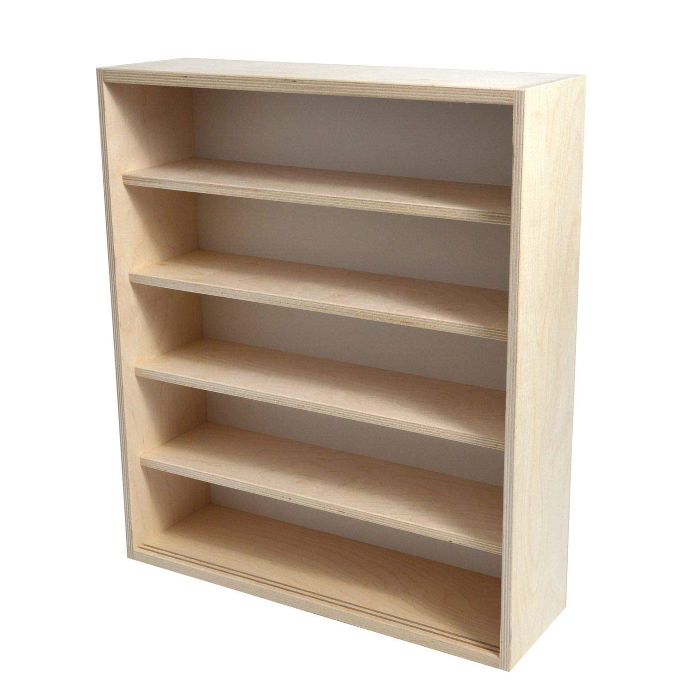 Alsino Vitrine für Sammelfiguren Vinyl Figuren Sammlervitrine - 50 cm Breit 58 cm Hoch 5 Fächer V-17.50 - aus Deutscher Holzmanufaktur - Setzkasten Holz - mit 2 Scheiben