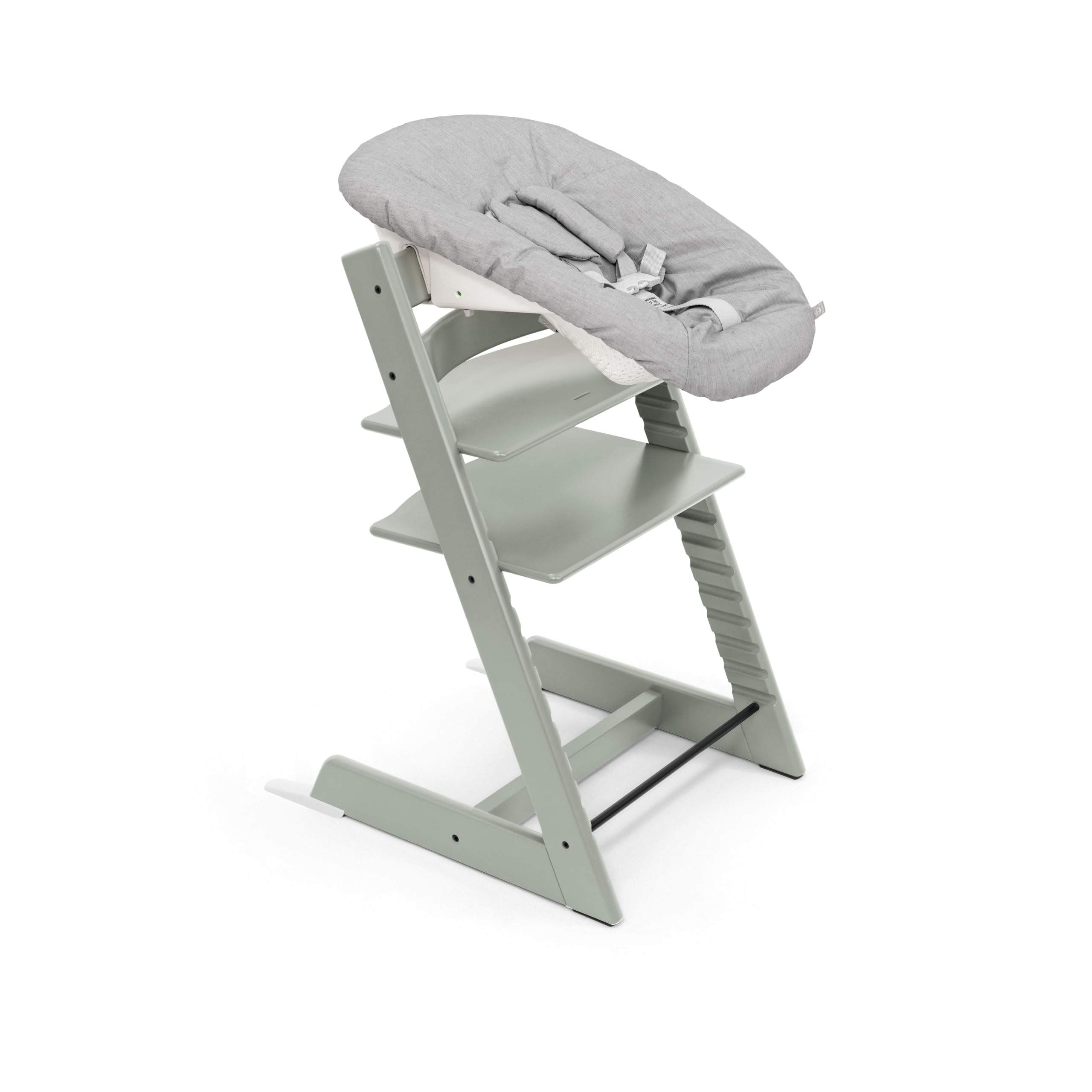 Stokke Tripp Trapp® + Baby Set² + Set Neonato - Verde Ghiacciaio | Soluzione 3 in 1 (Seggiolone, Baby Set², Set Neonato. Il bambino al centro della vita di famiglia fin dal primo giorno.