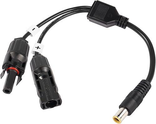 PNGKNYOCN Panel solar a cable corto de 0.315 in, conector de panel solar de 14 AWG a CC 7909, cable adaptador para estación de energía de reserva
