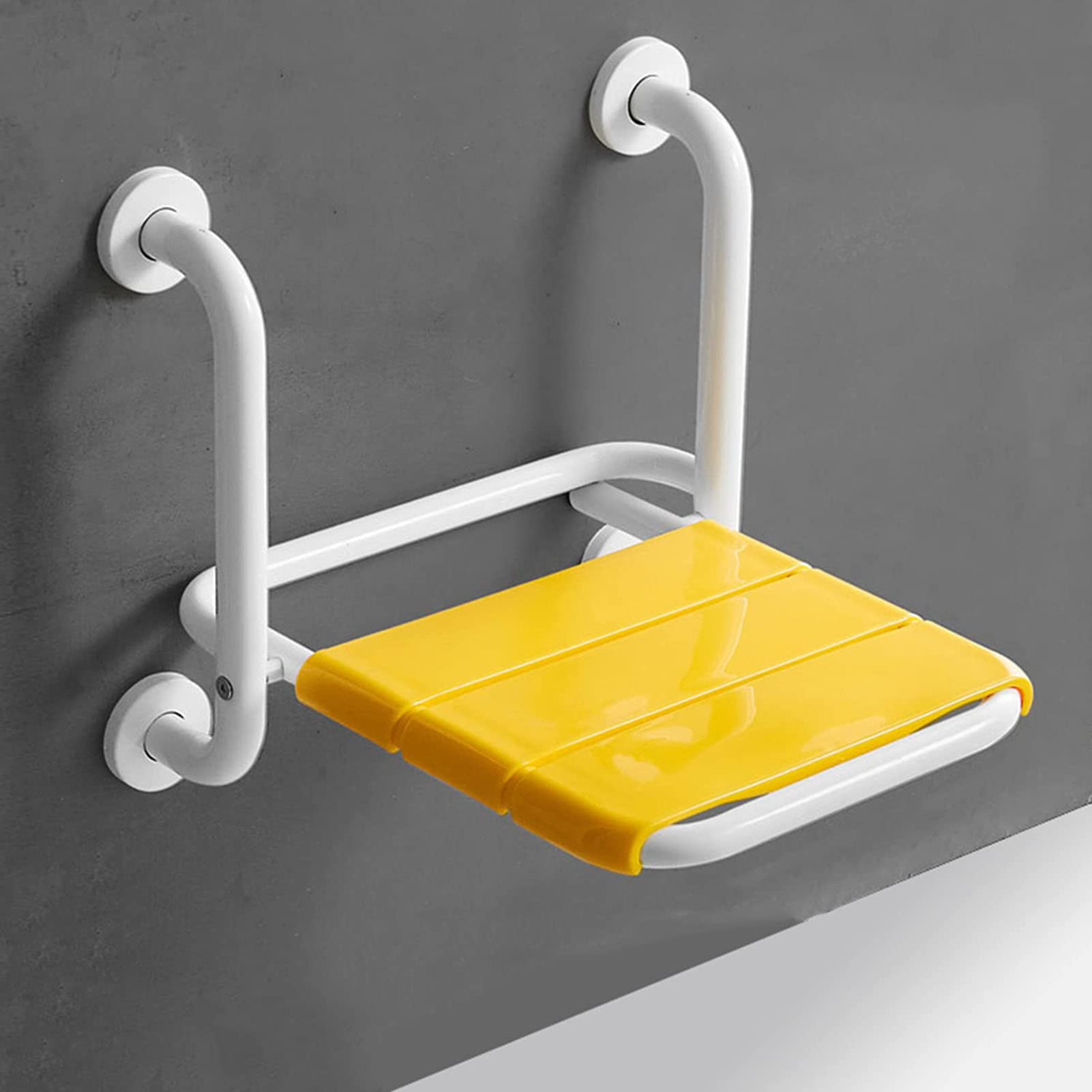 Asiento de Ducha Abatible, Taburete de Ducha Montado en la Pared, Taburete De Ducha Plegable For Baño Silla De Baño Antideslizante De Acero Inoxidable para Minusválidos Silla