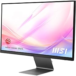 MSI Modern MD271UL - Monitor Profesional 27”, 4K UHD (3840x2160), IPS, Anti-Glare, Plano, 60Hz, 16:9, Built-in USB Type-C (65W), 4ms