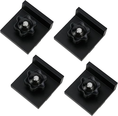 LC LICTOP BlackT - Bloque de parada de pista para carpintería en T, lijado y enrutamiento, juego de 4 unidades (1.496 x 1.575 x 0.669 in1.57 x 0.67 disponible en Yaxa Venezuela