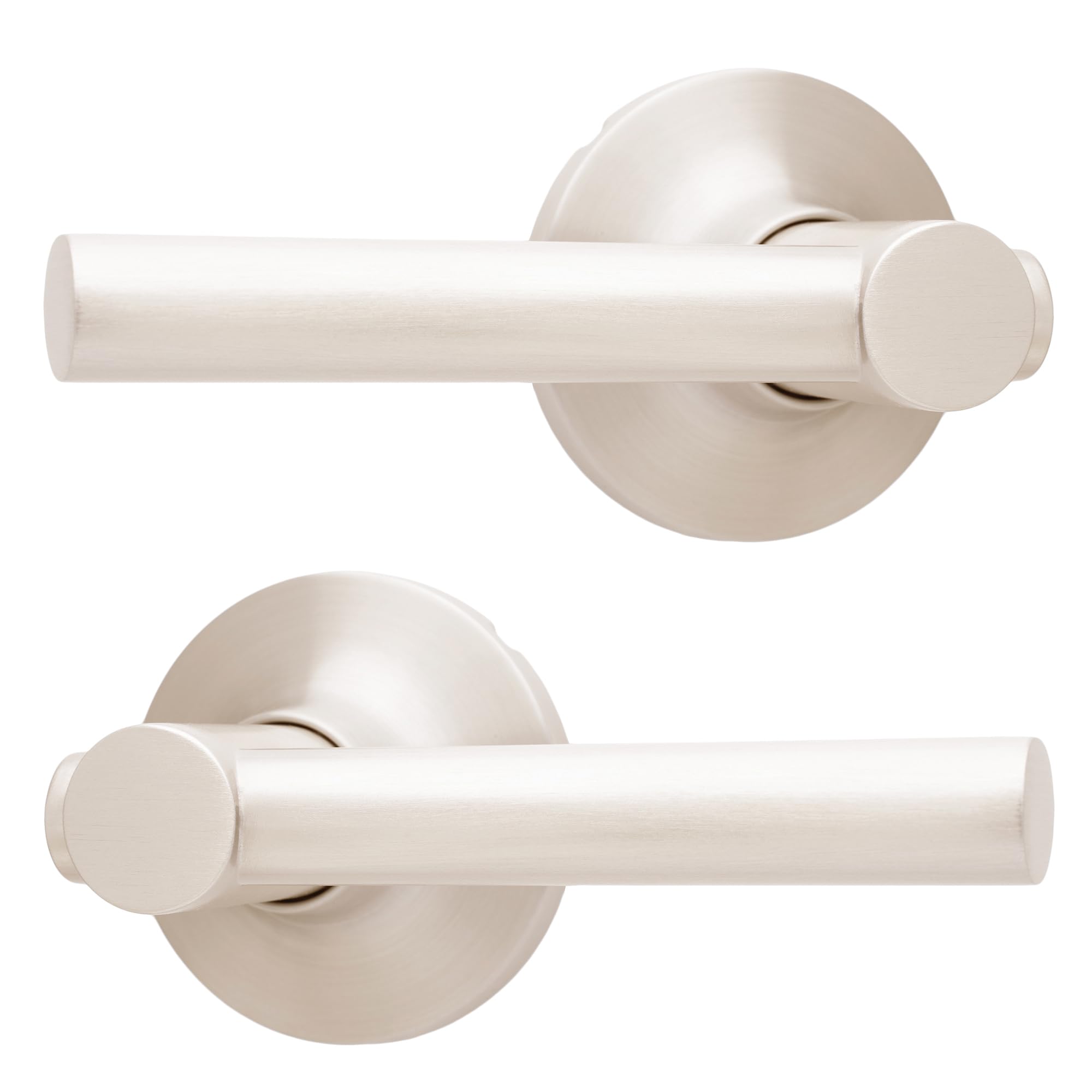 Honeywell Safes & Door Locks Interior Door Handle – Lever Door Handle with Reversible Design, Satin Nickel, Passage Function, Easy-to-Install Door