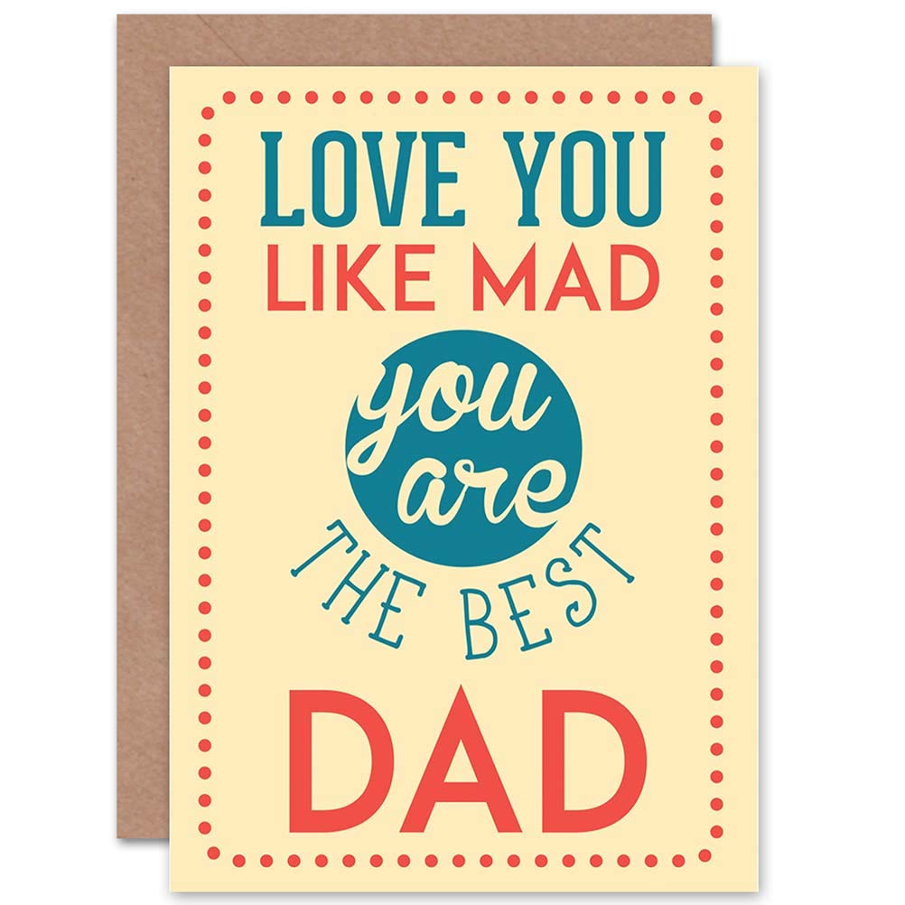 Wee Blue Coo CARD GREETING FATHER DAY BEST MAD DAD