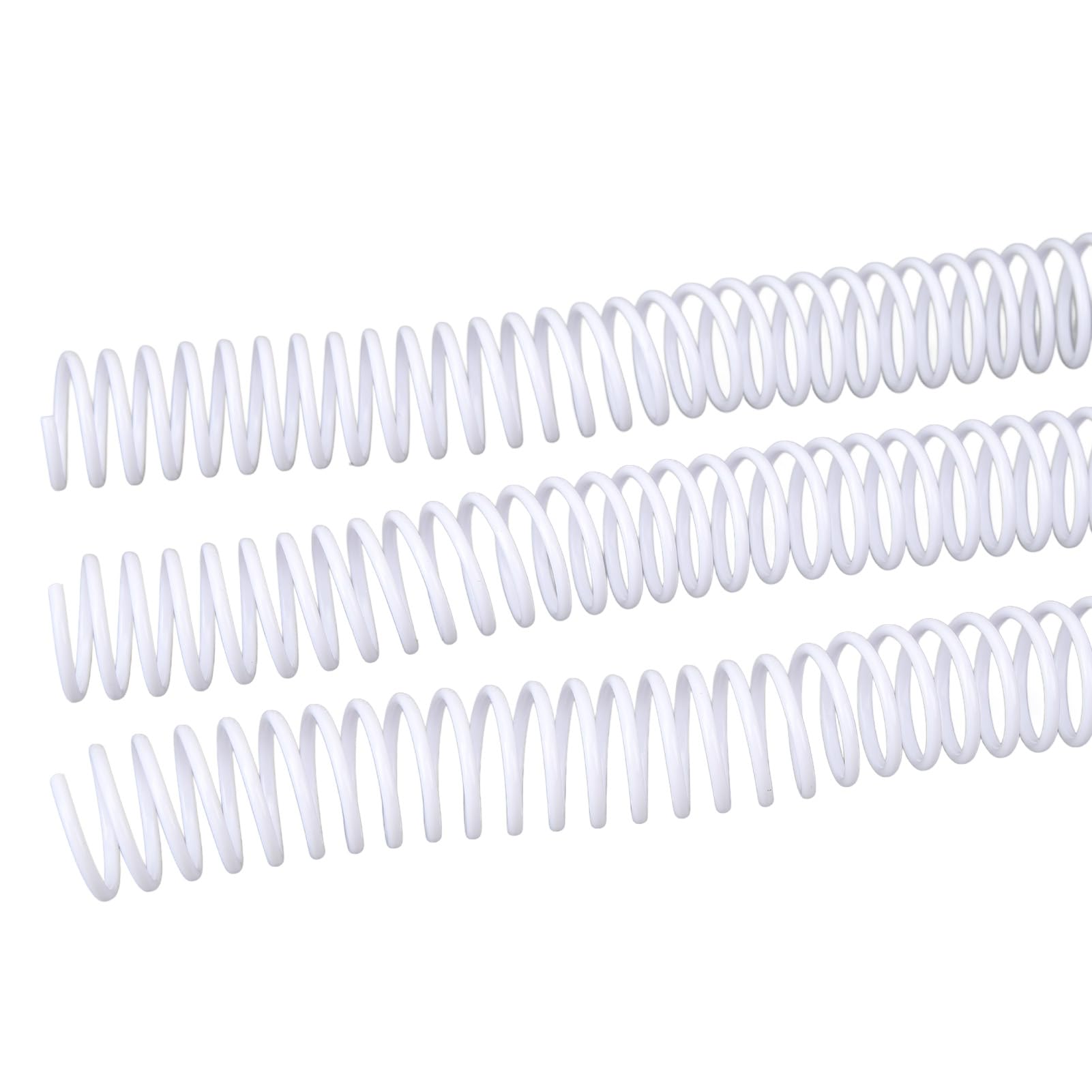 50 bobine per rilegatura a spirale, diametro 19 mm, 48 anelli, passo 4:1, capacità 170 fogli, dorso A4, colore bianco