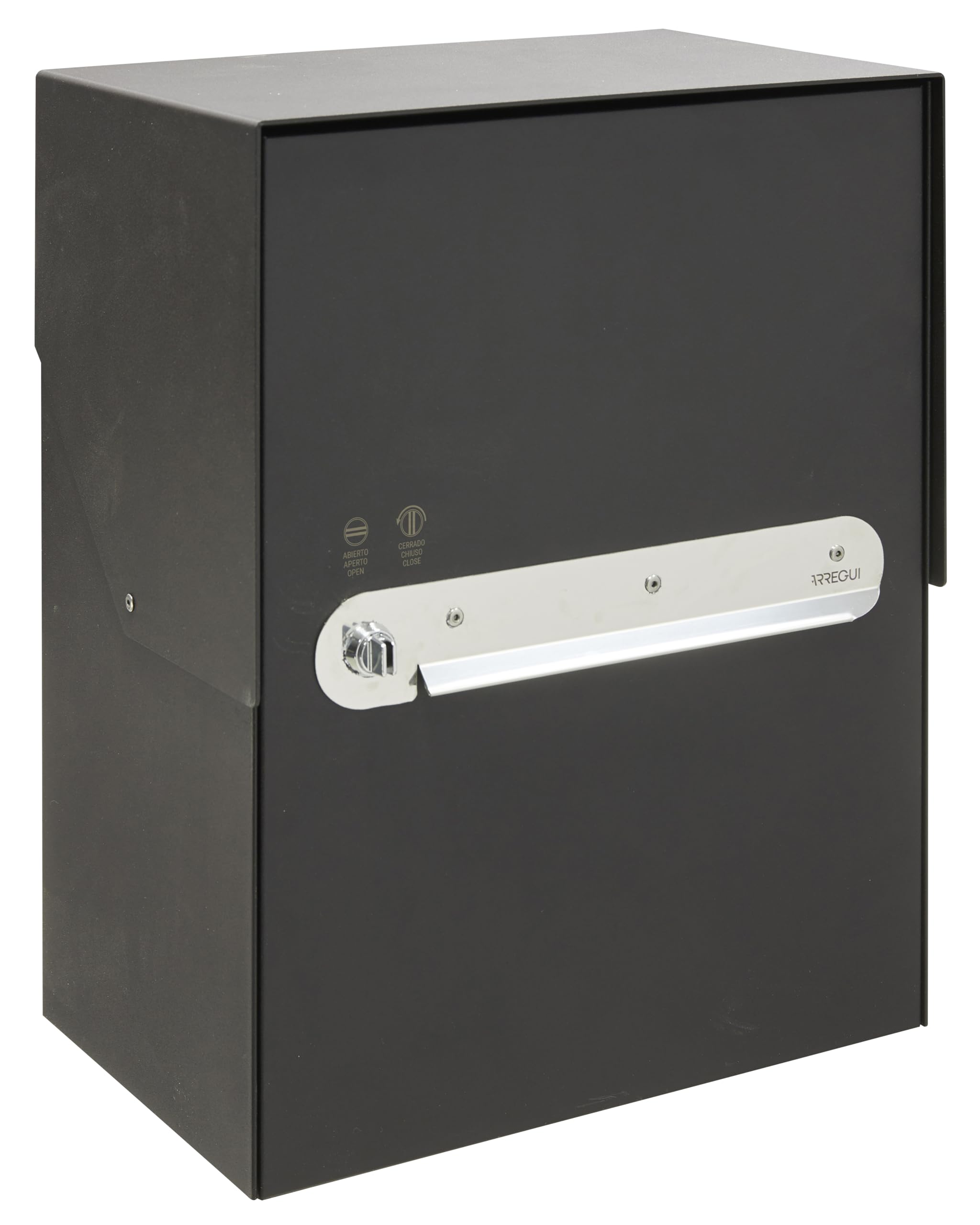 ARREGUI Bigpack EP2004 Buzón Individual de Acero para Paquetería Grande | Buzón para Paquetes | 46 x 35,5 x y 23,5 cm | Negro