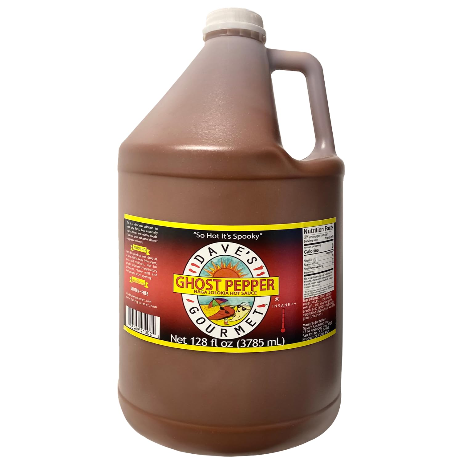 Amazon.com : Dave's Gourmet Ghost Pepper Naga Jolokia Hot Sauce