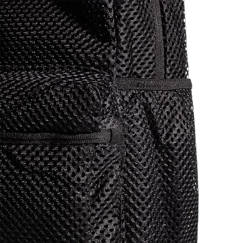adidas Hermosa Mesh Backpack, See-Through Transparent Clear Festival Bag, Black/White/2.0, One Size4