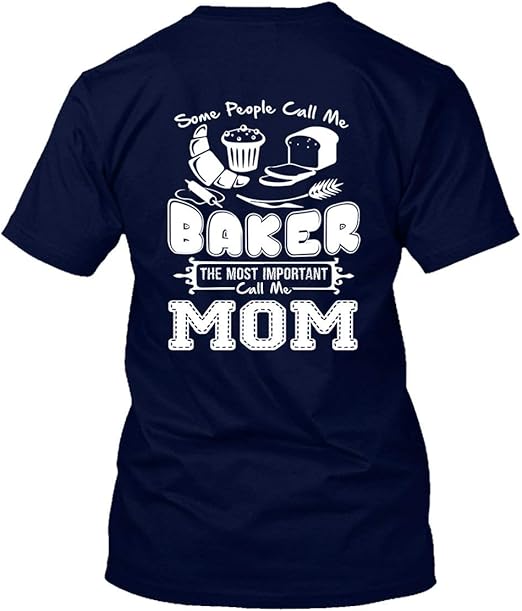 Baker Mom Adult Short Sleeve Tee Shirt, TShirt Clothing