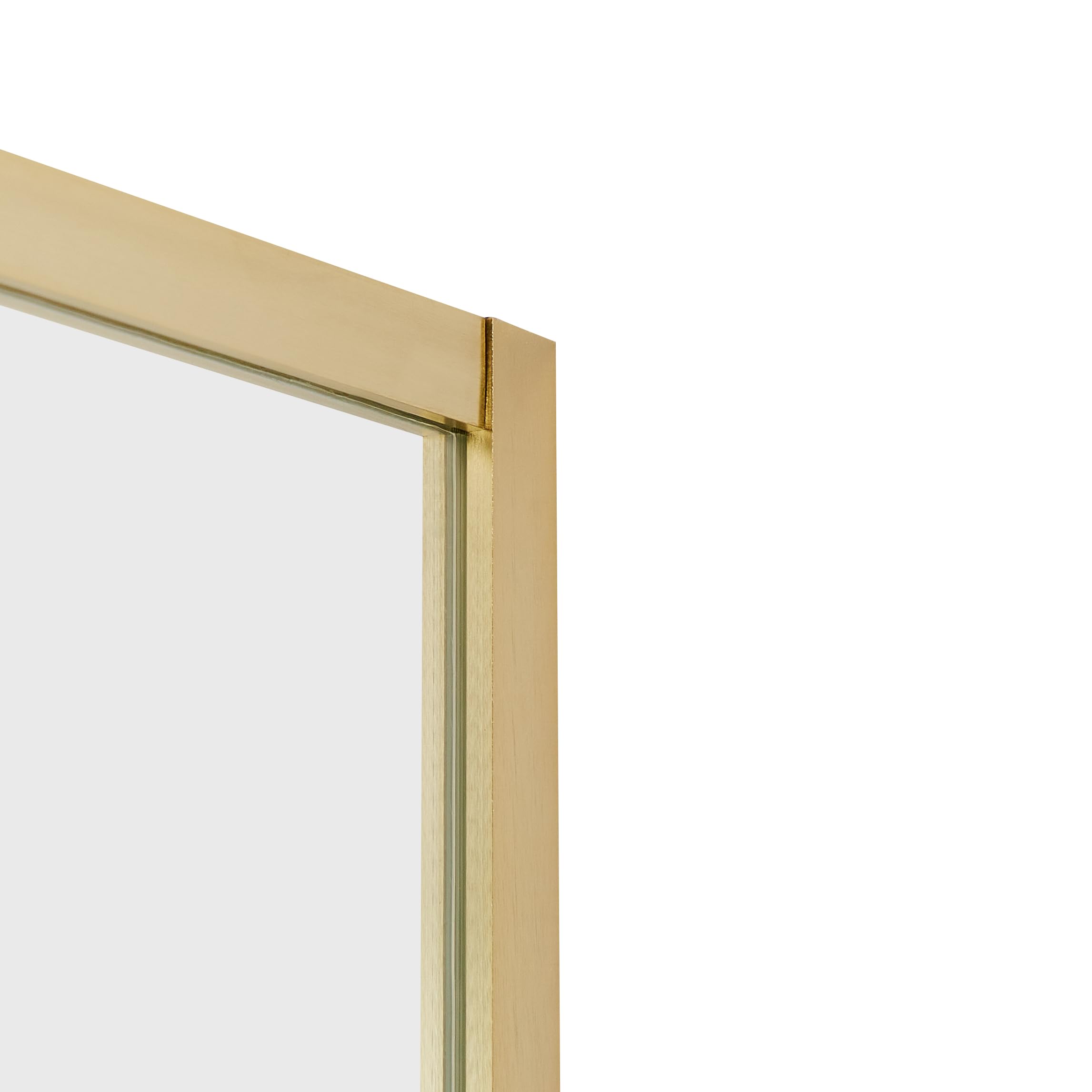 Box Doccia Vetro Temperato Doppia Porta oro 80 x 80 x 185 cm