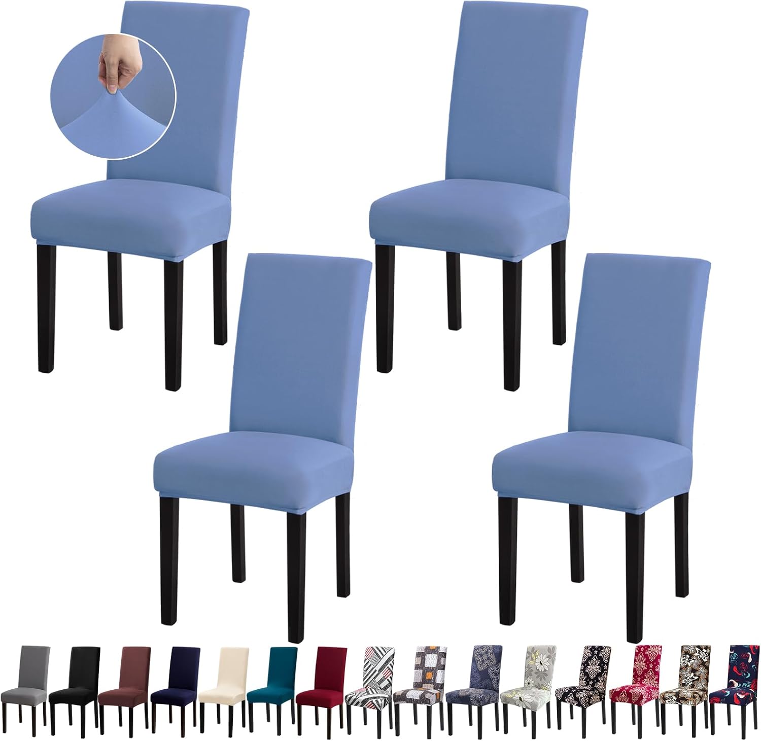 Fafua Chair Covers for Dining Room Set of 4, Dining Chair