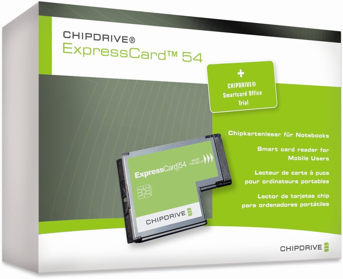 SCM SCR3340 Common Access CAC DOD and Military ID Smart Card SmartCard Reader (ExpressCard Interface CCID Compatible) for Vista XP and Linux Laptop Computers