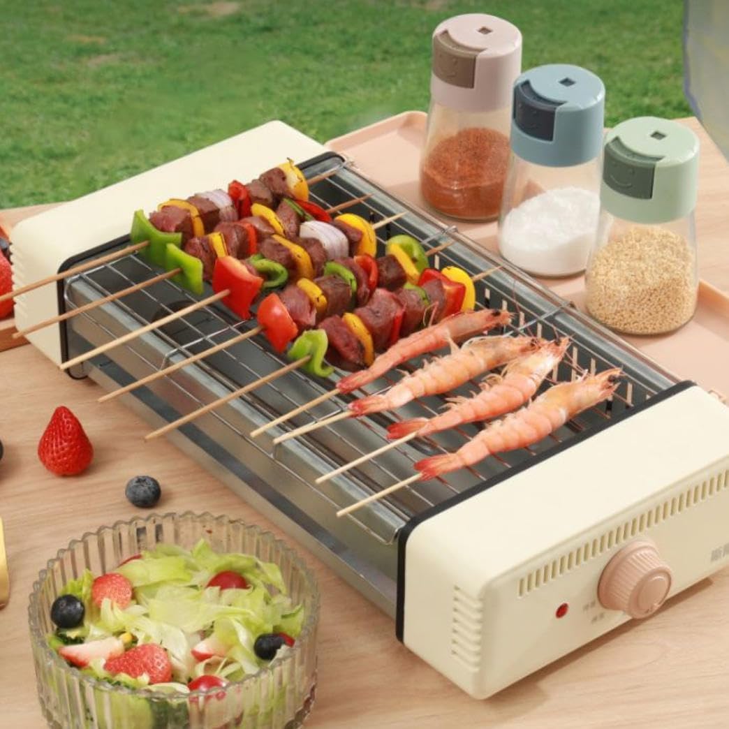 Home Electric Sausage Machine Barbecue Multi-function Hot Dog Skewers Smokeless Barbecue Grill Non-sticky Barbecue Machine